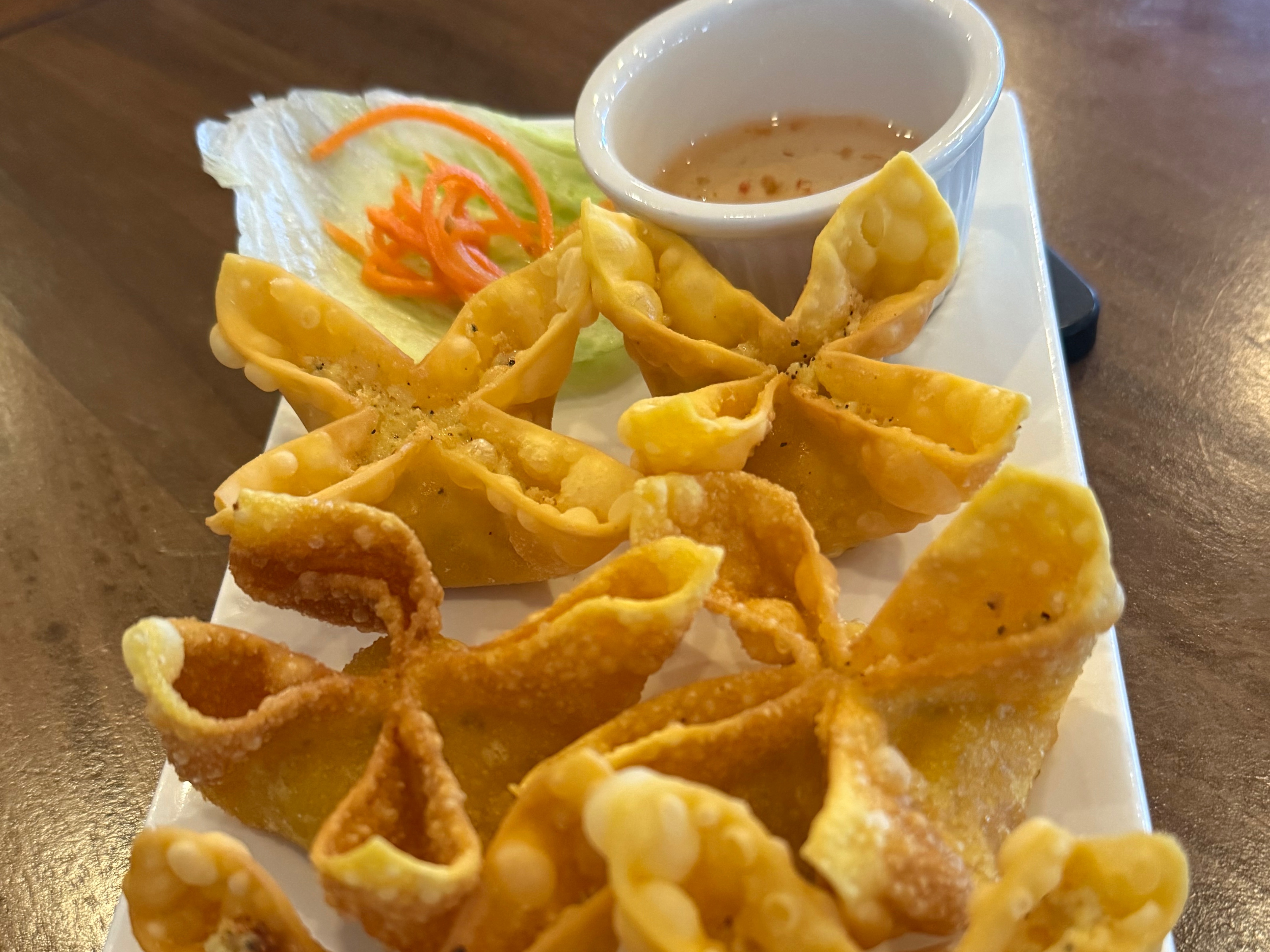 E4. Crab Rangoon.