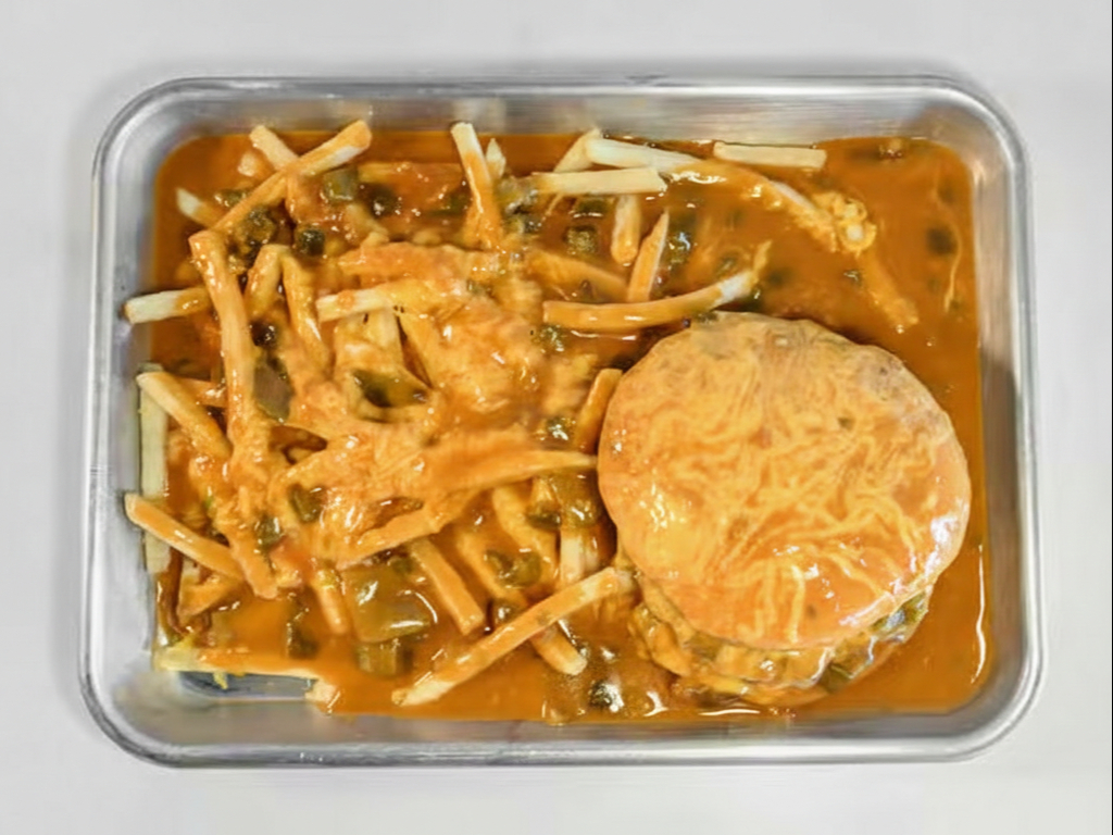 Double Chili Cheeseburger Plate*