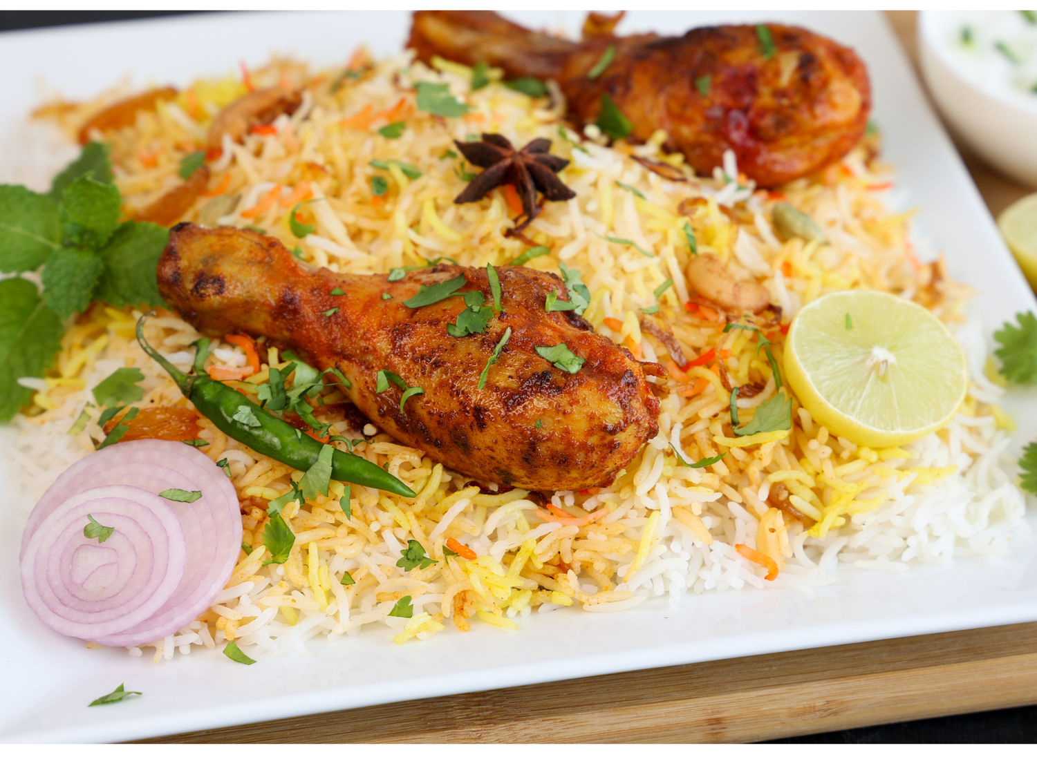 Image-Fry Piece Chicken Biryani