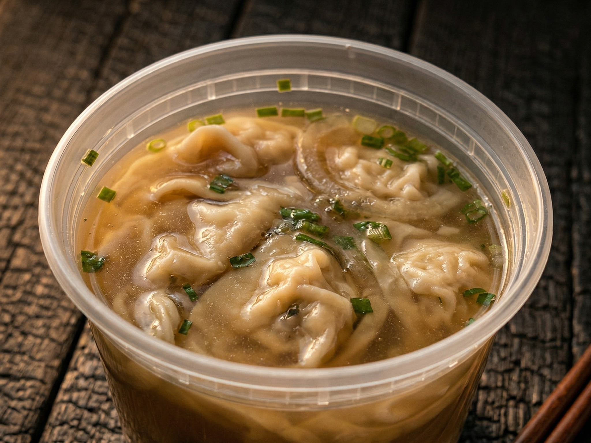 Small Bowl Wonton Soup.