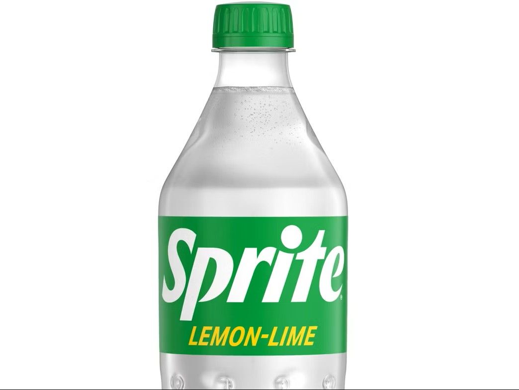 Sprite (20 oz) from Yama's Fish Market — Clear, crisp lemon-lime soda with a citrus taste. Caffeine-free, full of 100% natural flavors