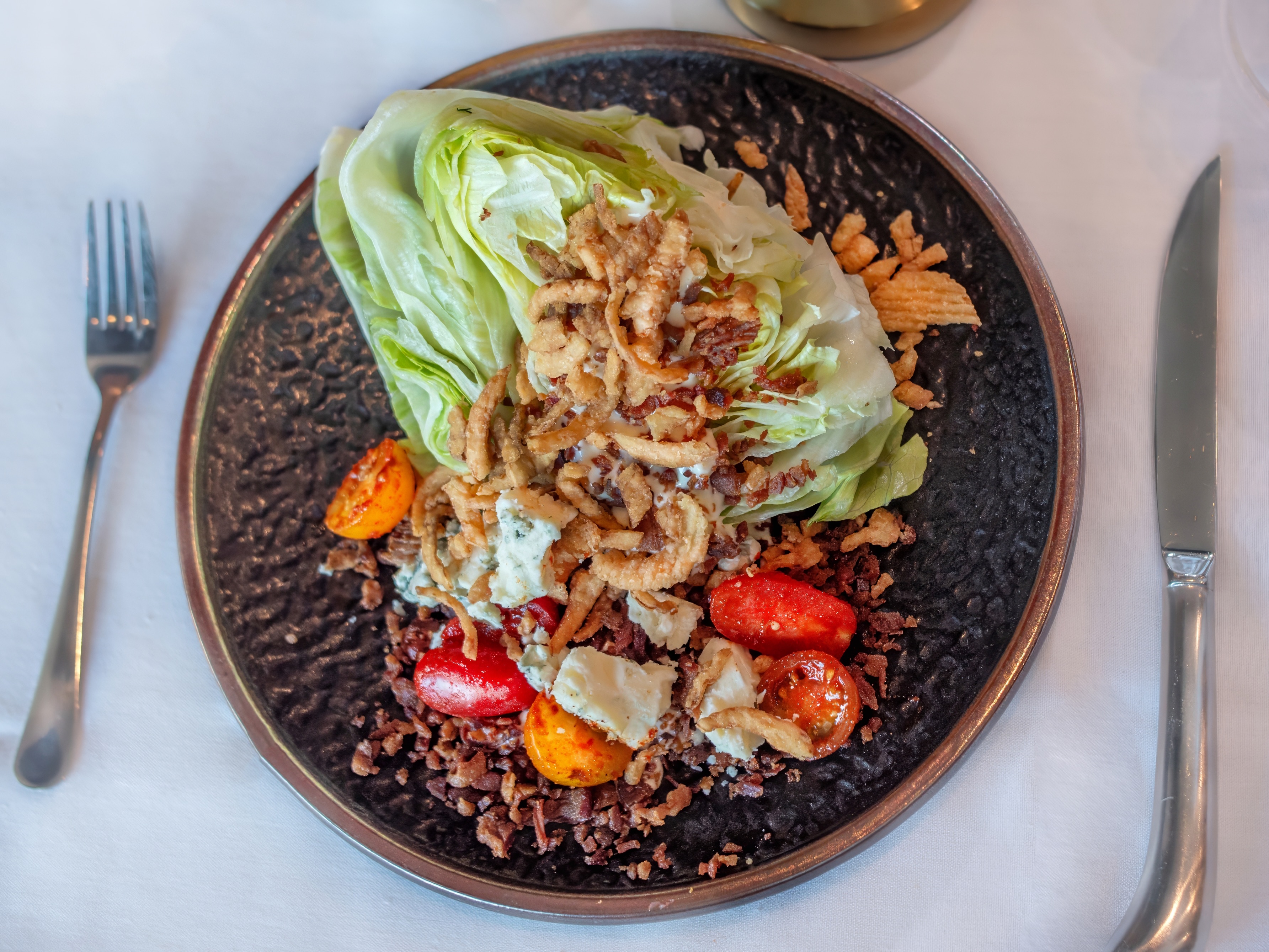 Wedge Salad With Shrimp.