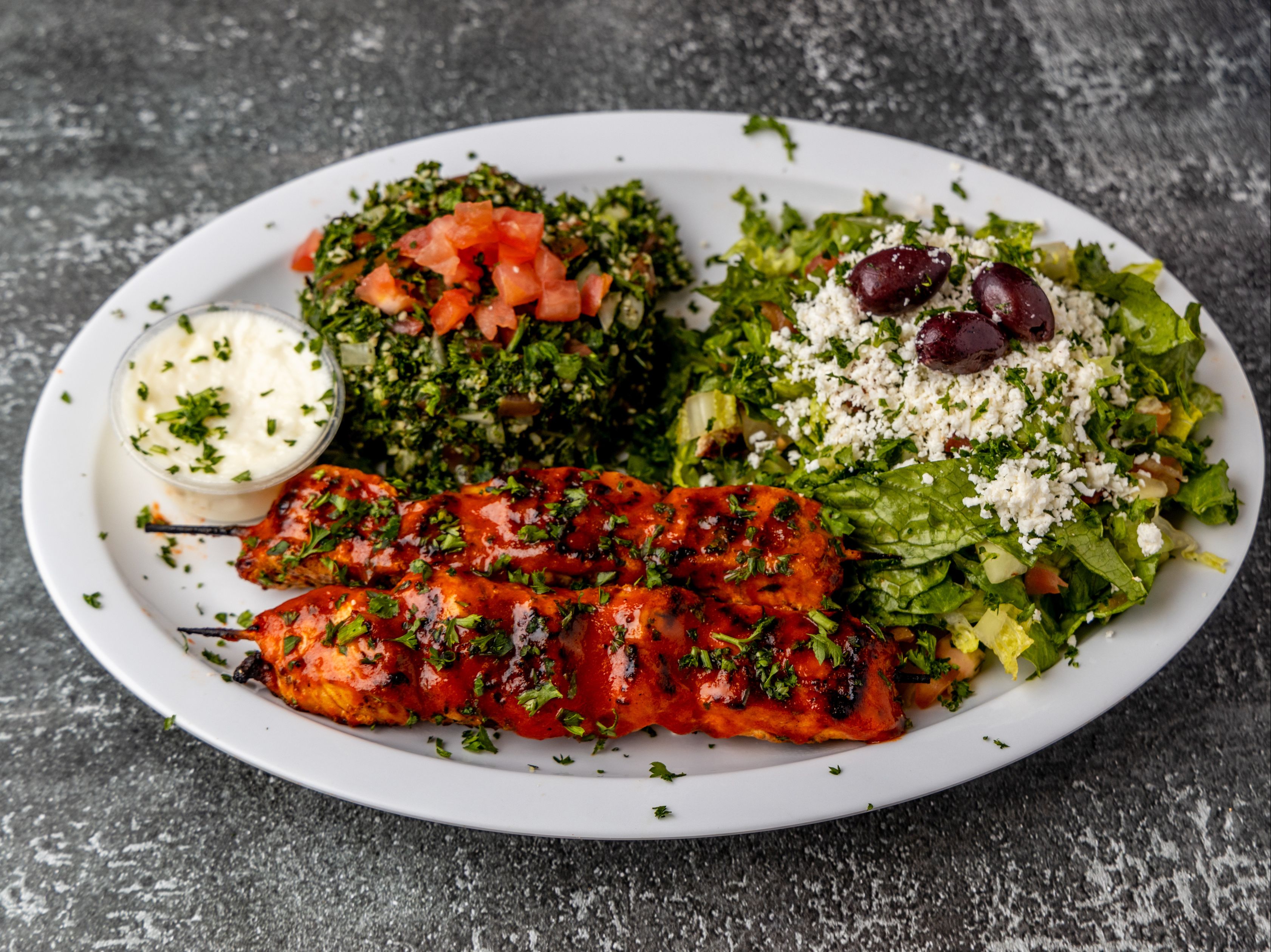 Tandoori Kabob Platter.