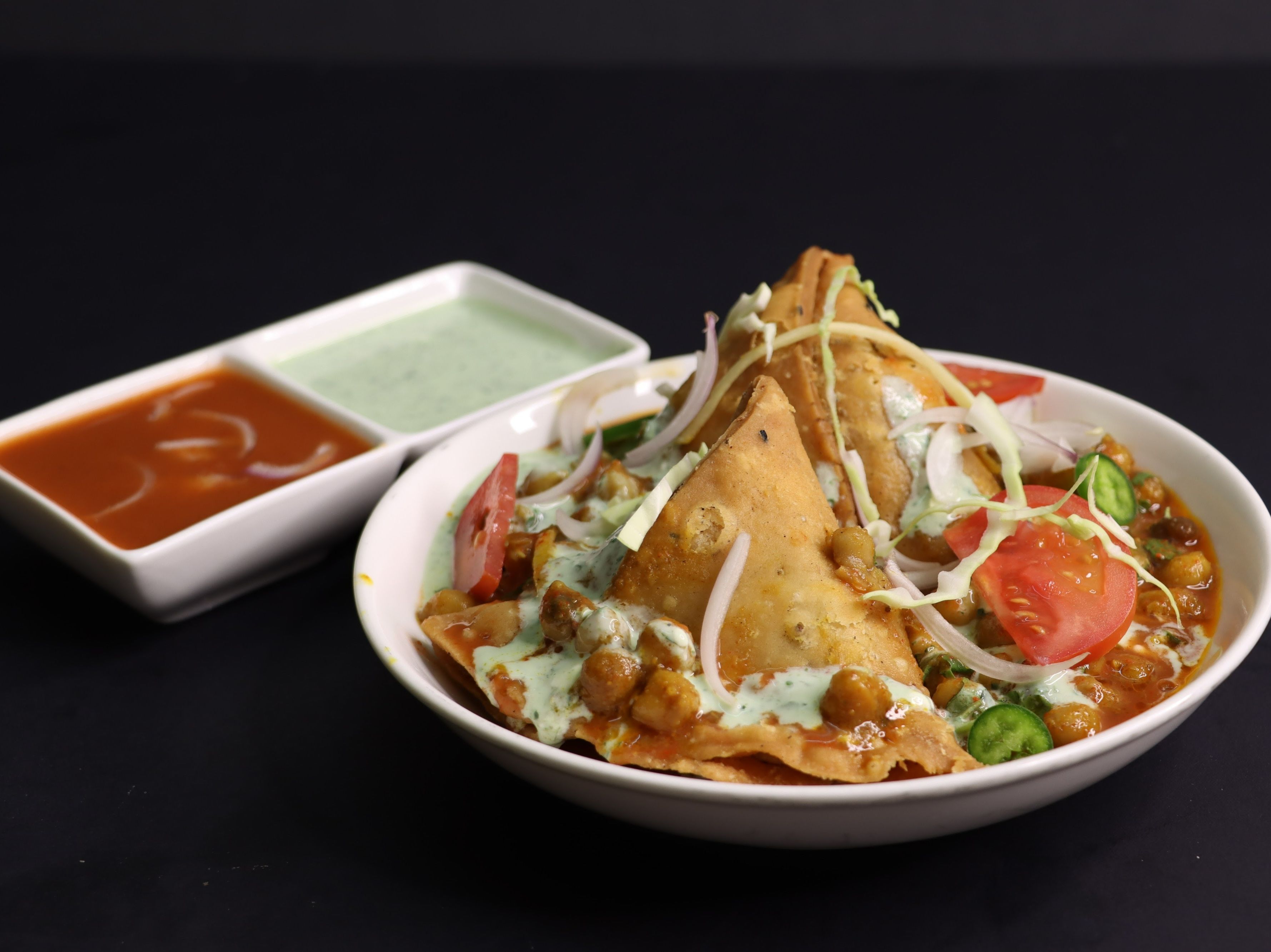 Samosa Chaat.