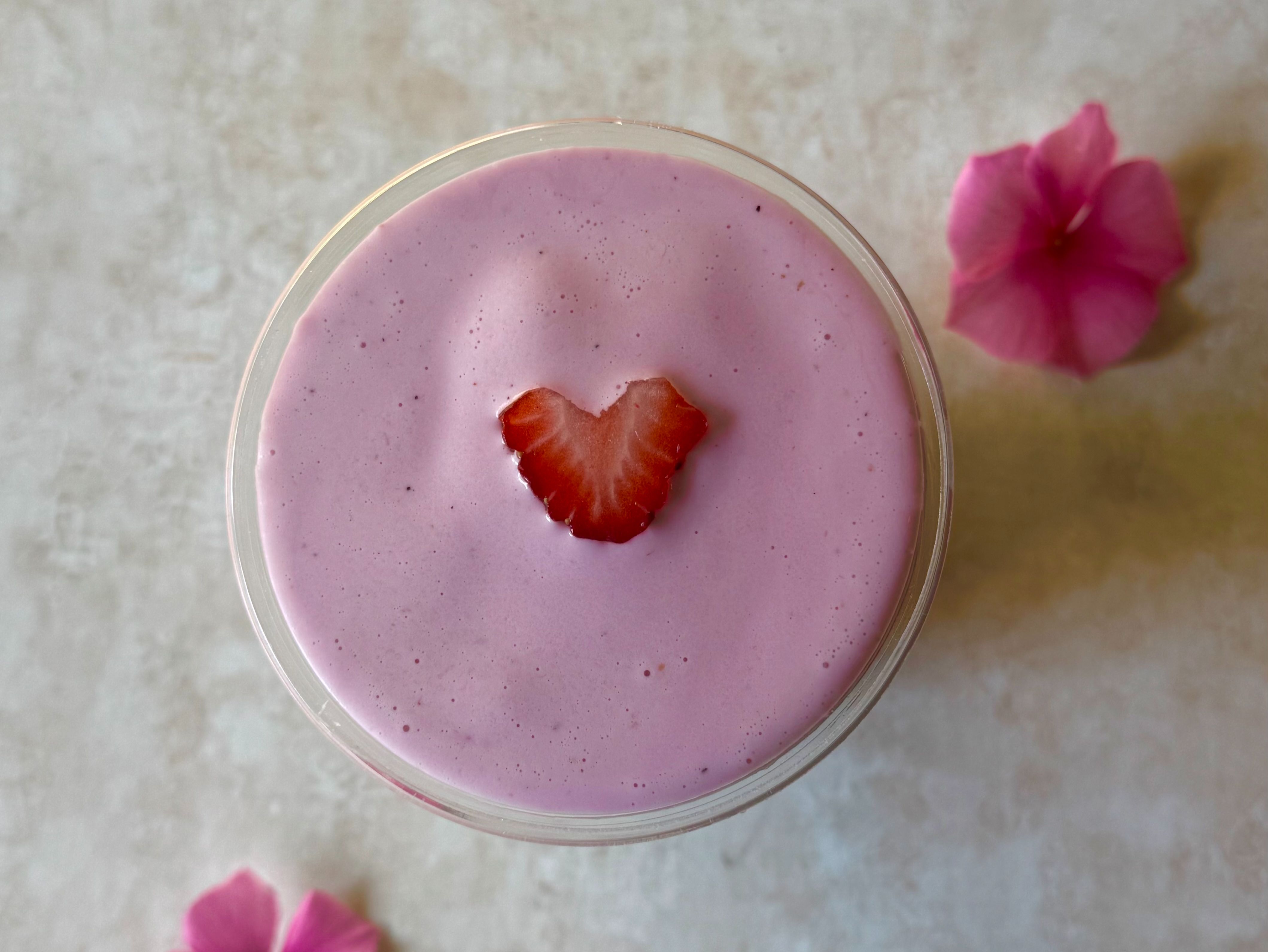 Strawberry Dragon Fruit Milkshake.
