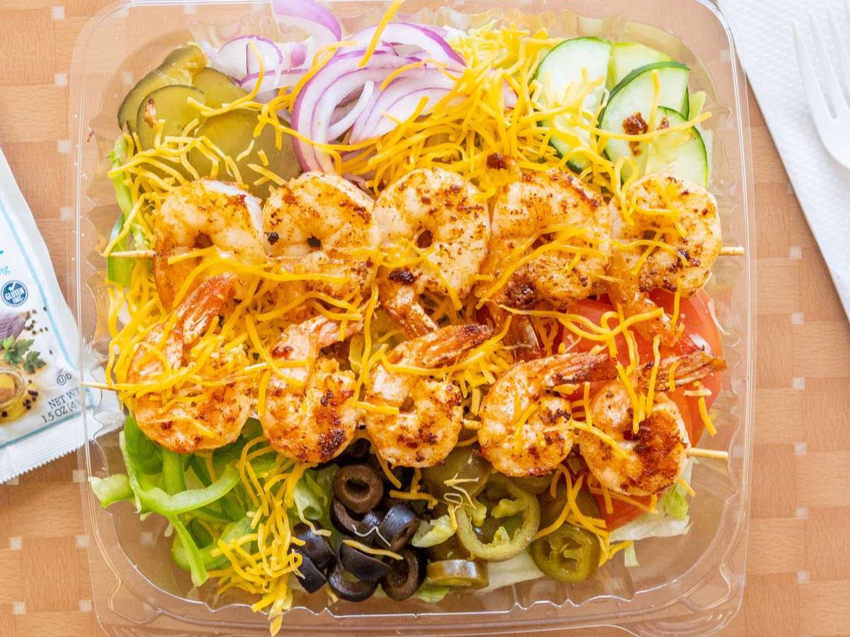 Grilled Shrimp salad.