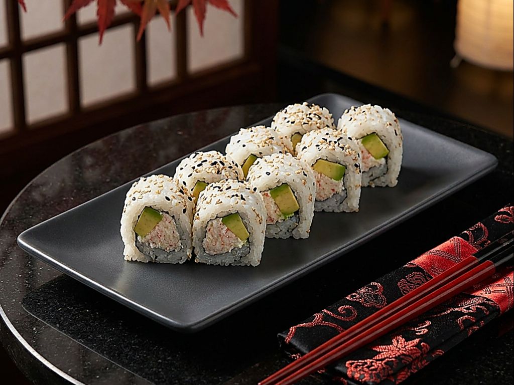California Roll without Fish Eggs.