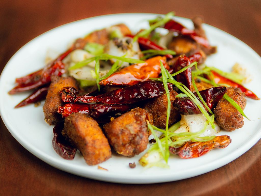 Schezwan Chicken.