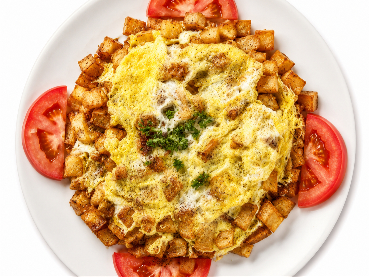 Eggs And Potato (Mufarkeh).
