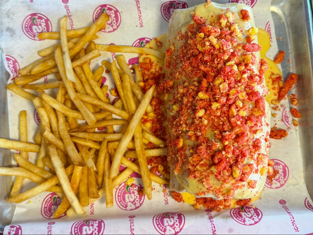 Hot Cheetos & Cheese Burrito