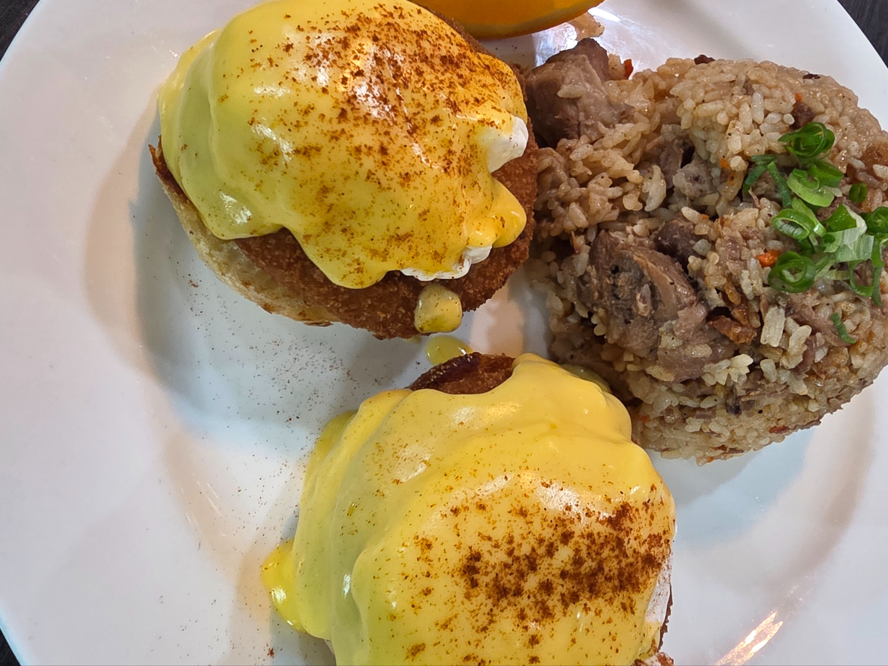 Cajun Ahi Benedict.