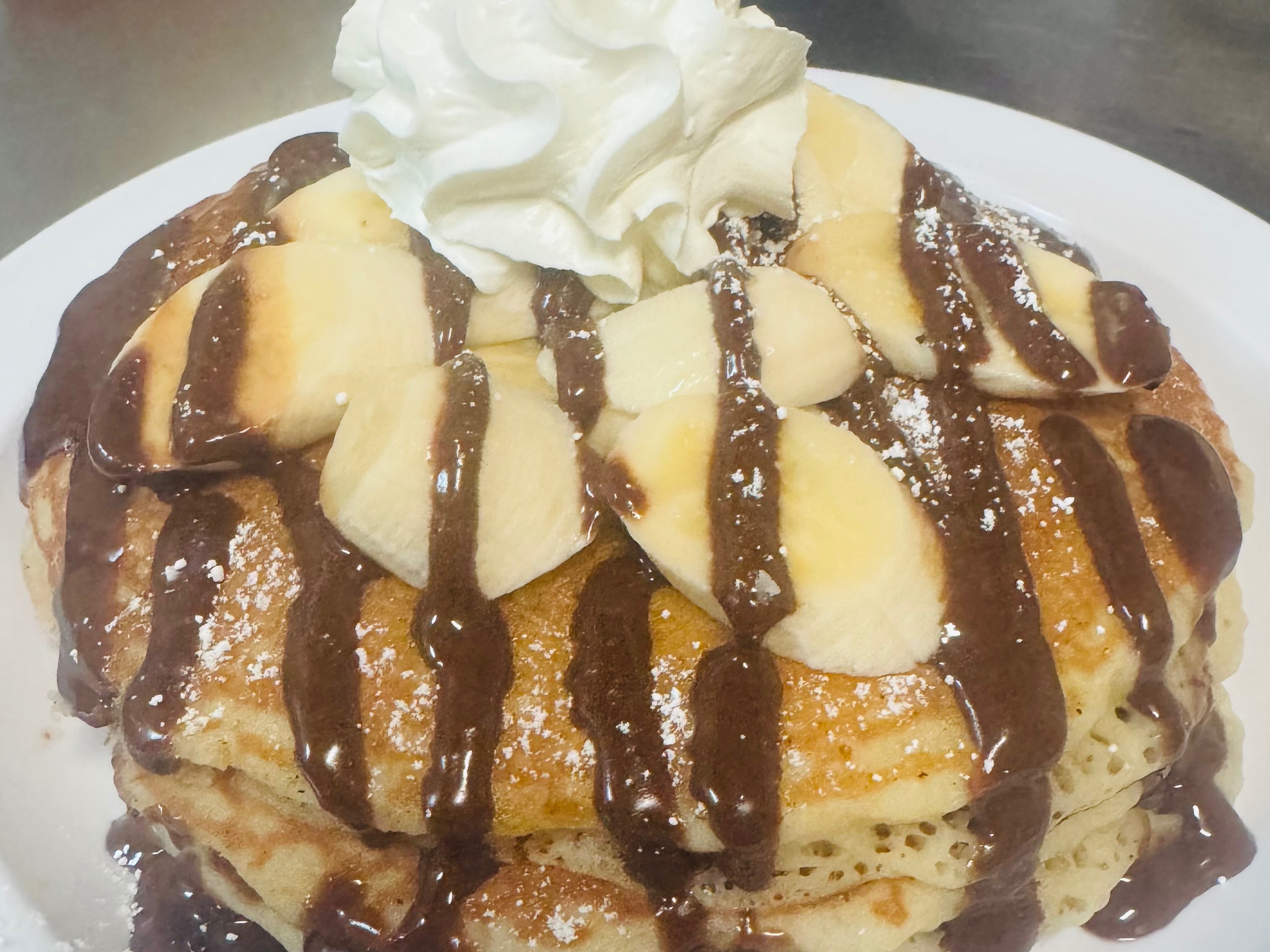 Banana Nutella Pancakes