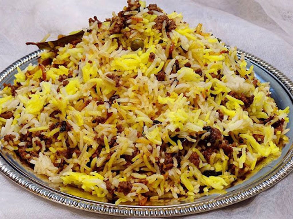 Mutton Keema Biryani.