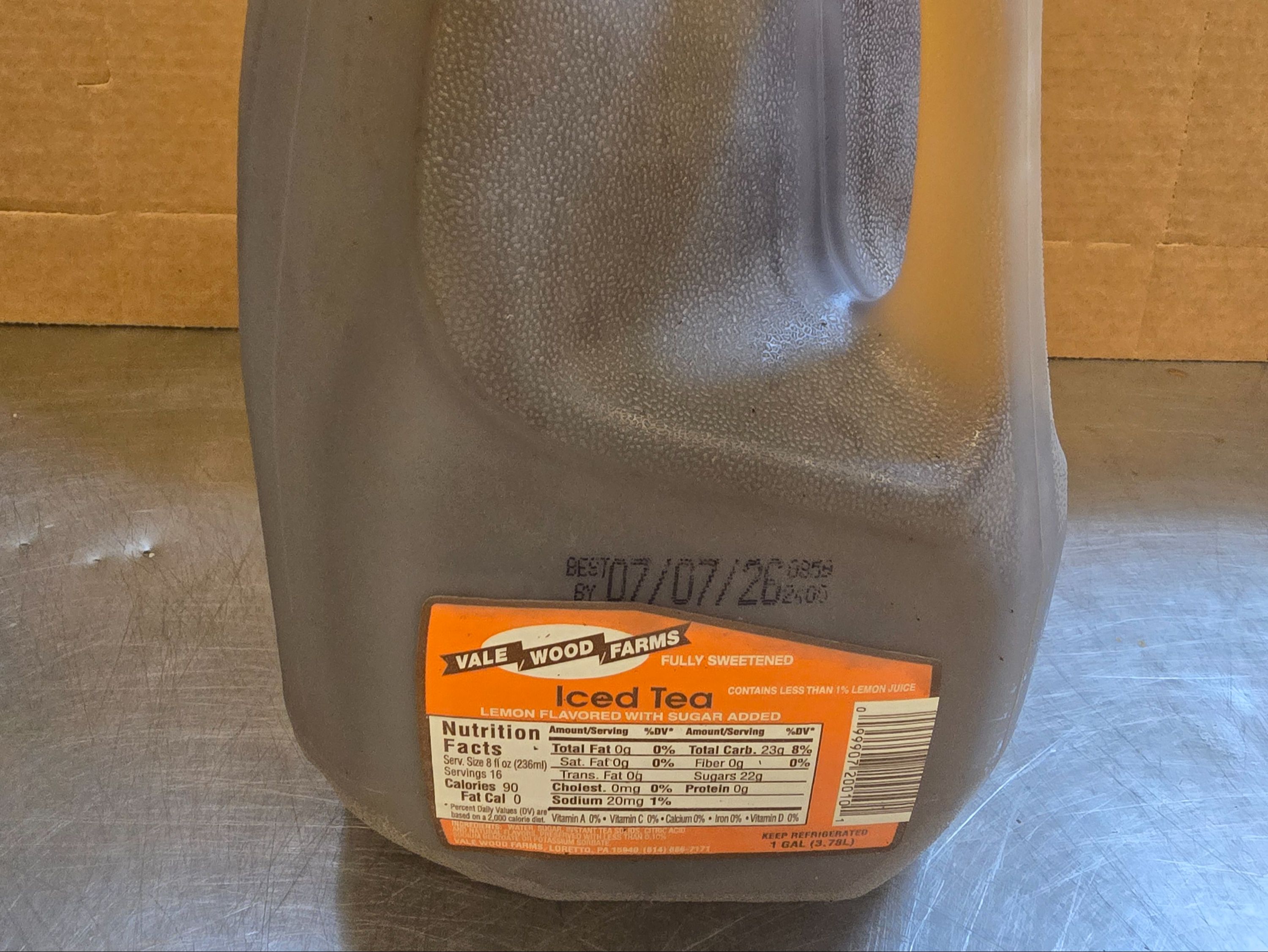 Vale Wood Farms Tea Gallon.