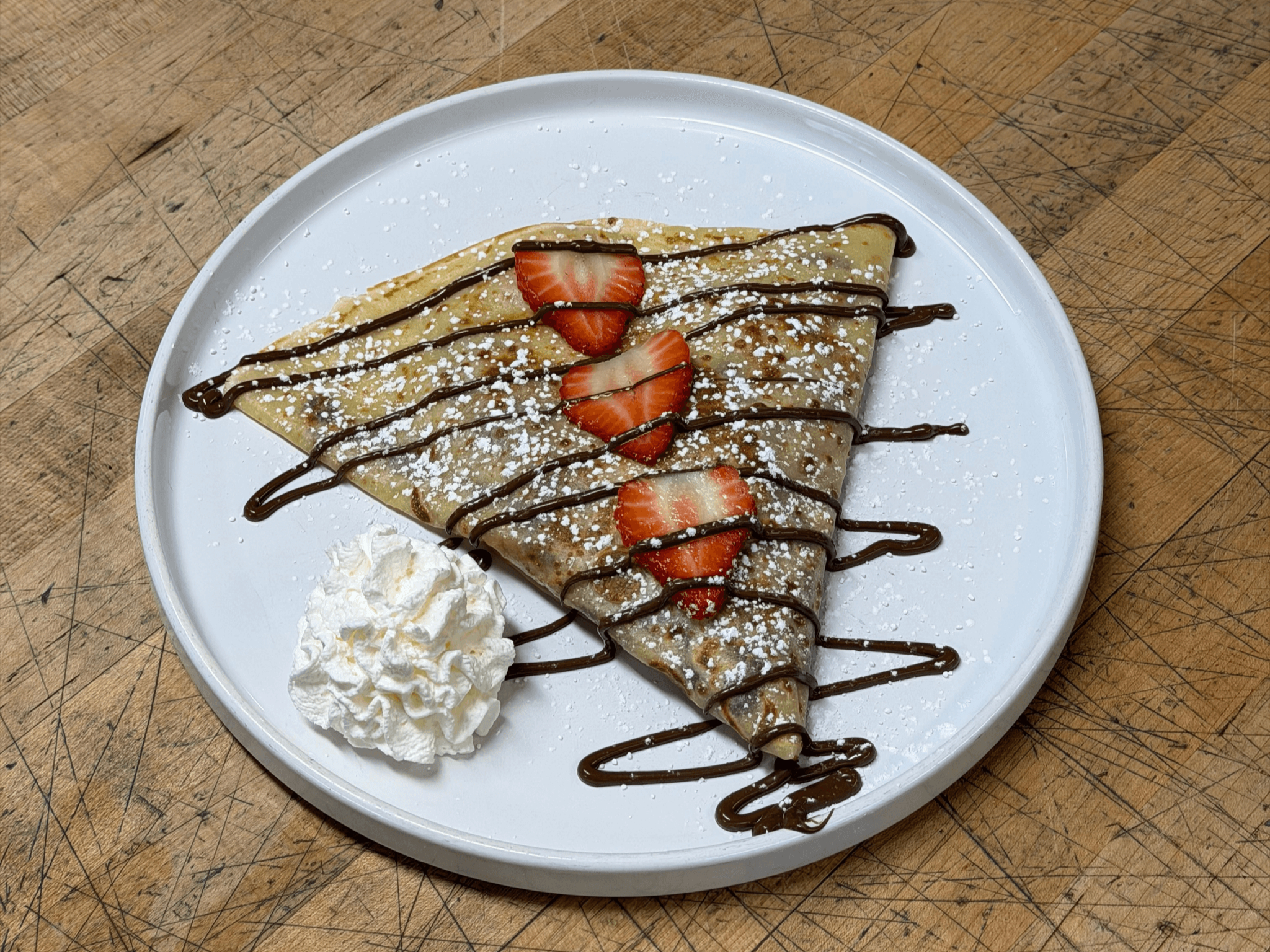 Nutella Strawberry Crepe.