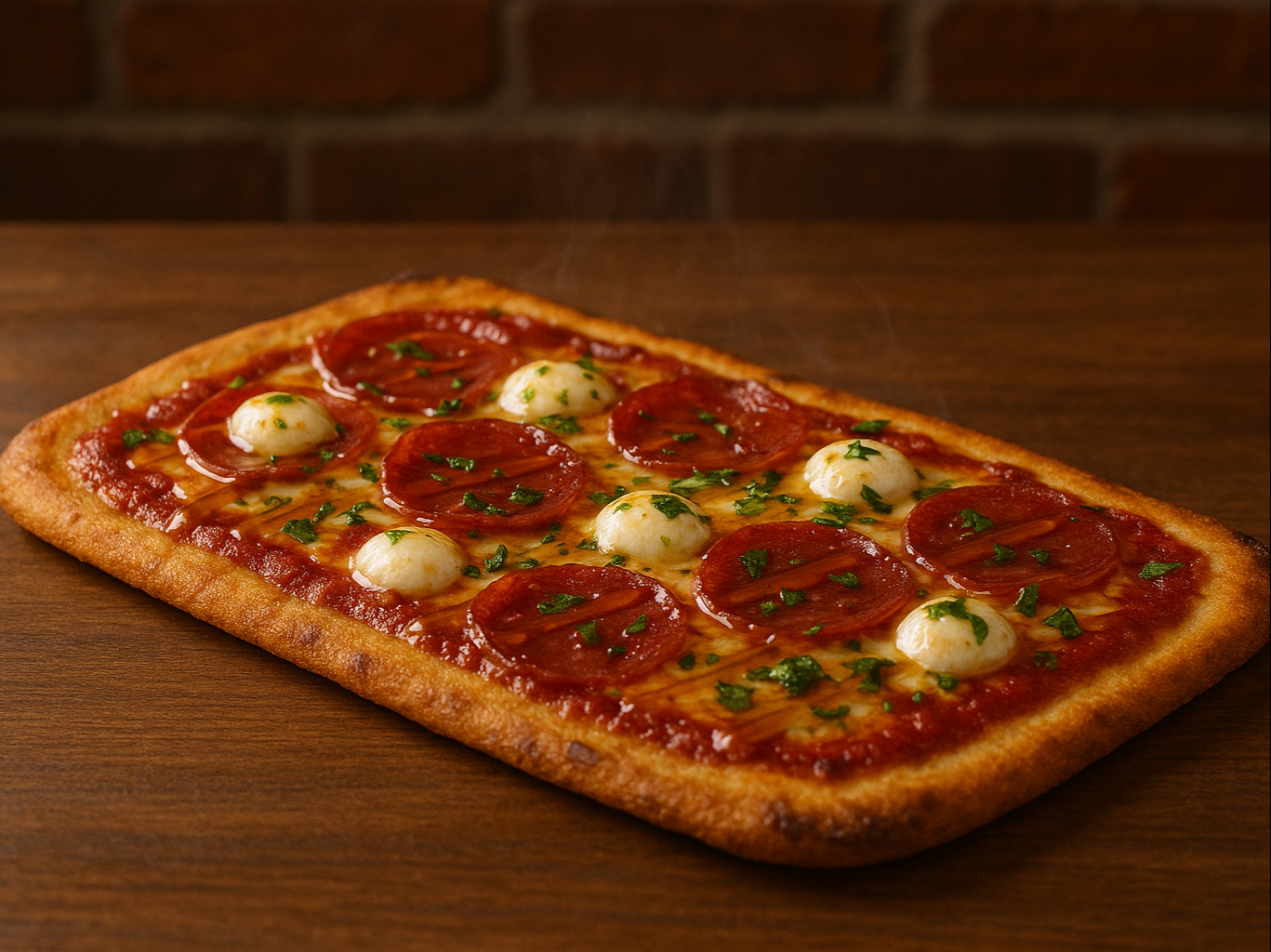 Hot Honey Salami Pizza.