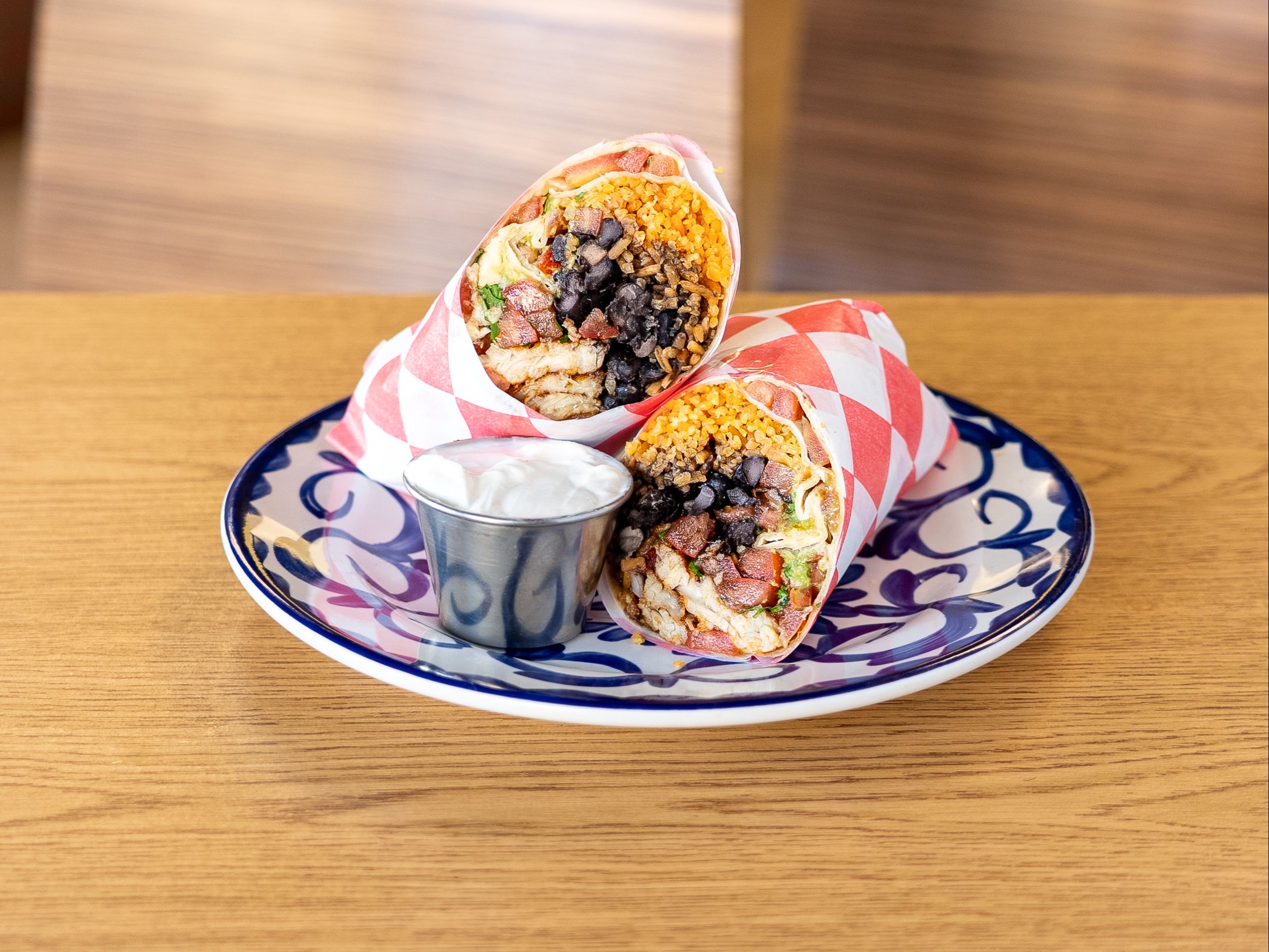 Chicken BBQ Burrito.
