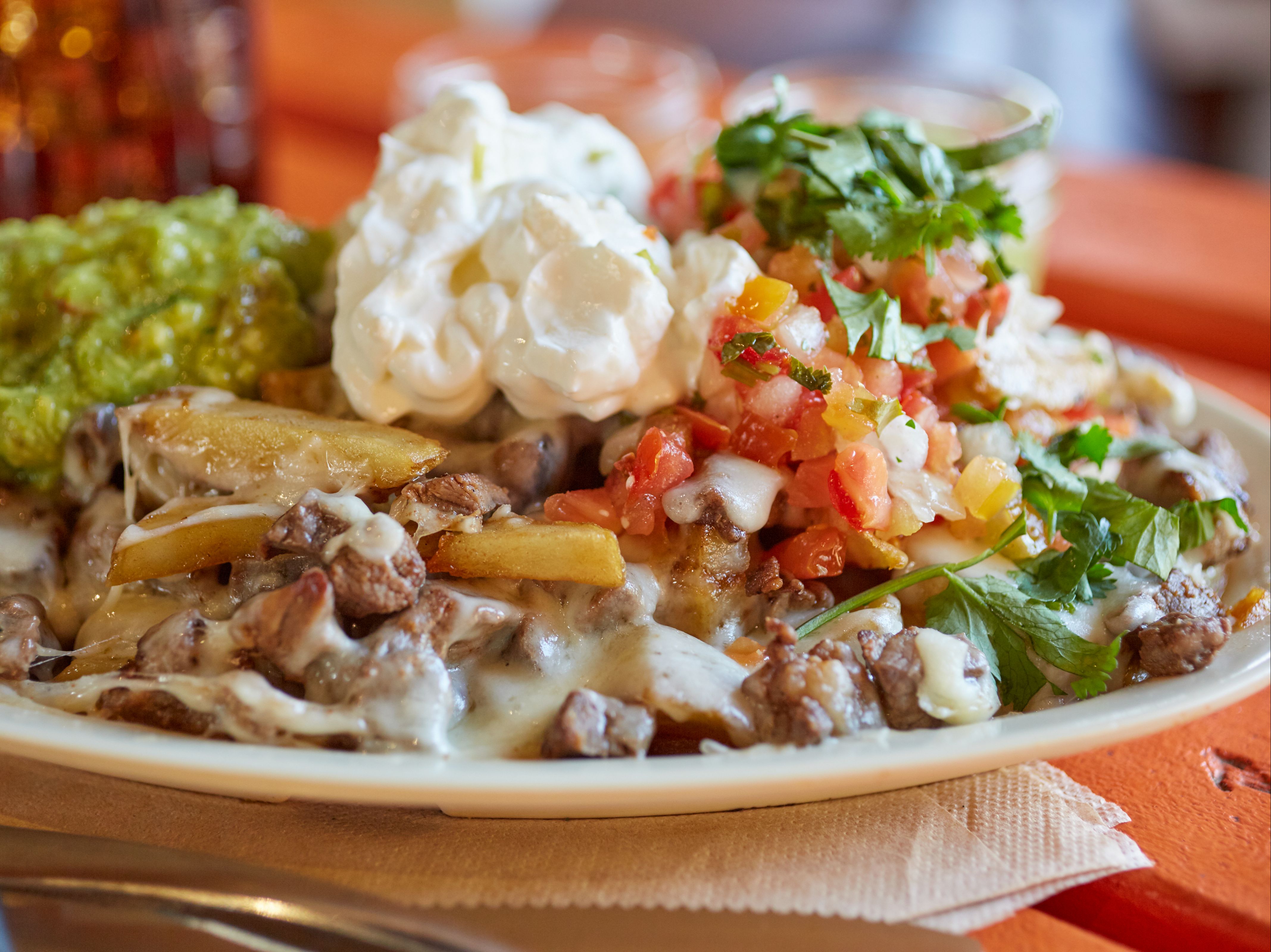 Meat Fries Half Order.