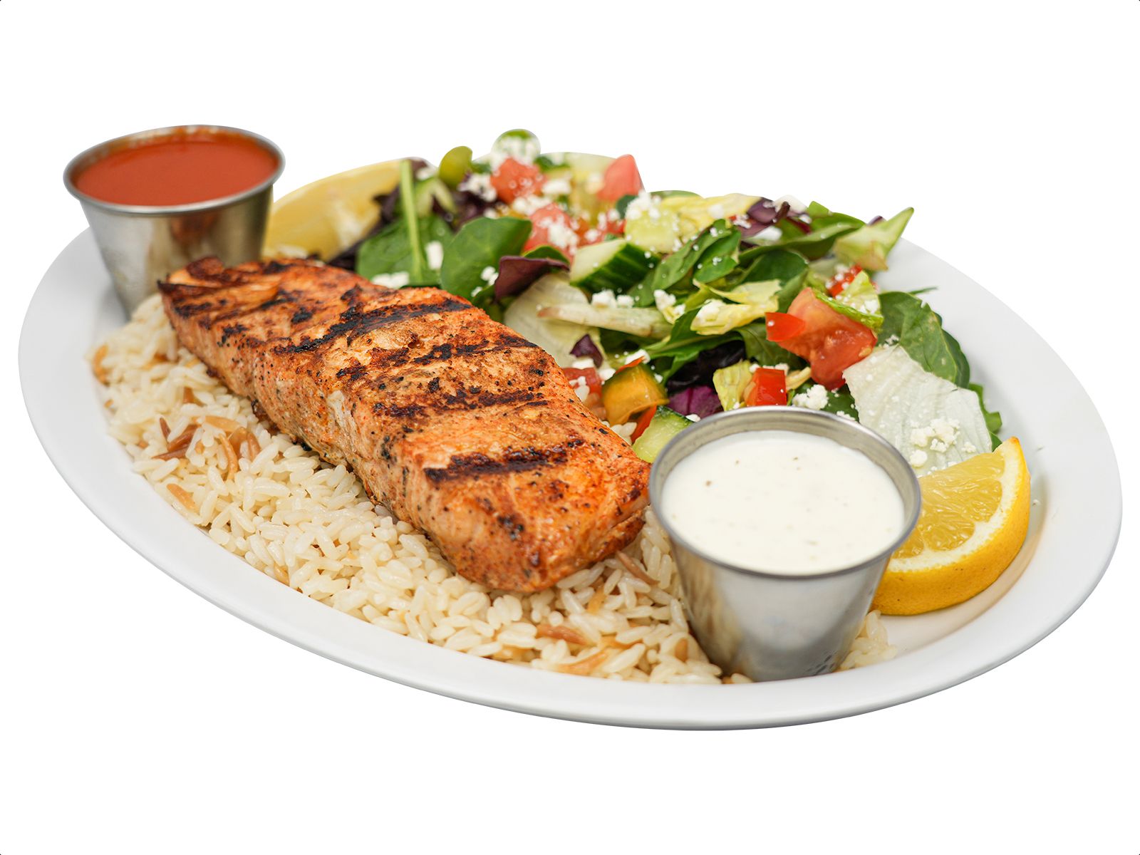 Grilled Salmon Plate.