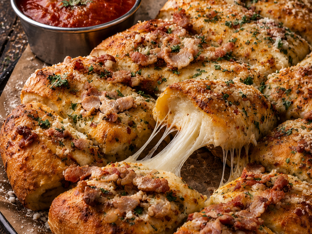 Bacon Cheesy Bread.