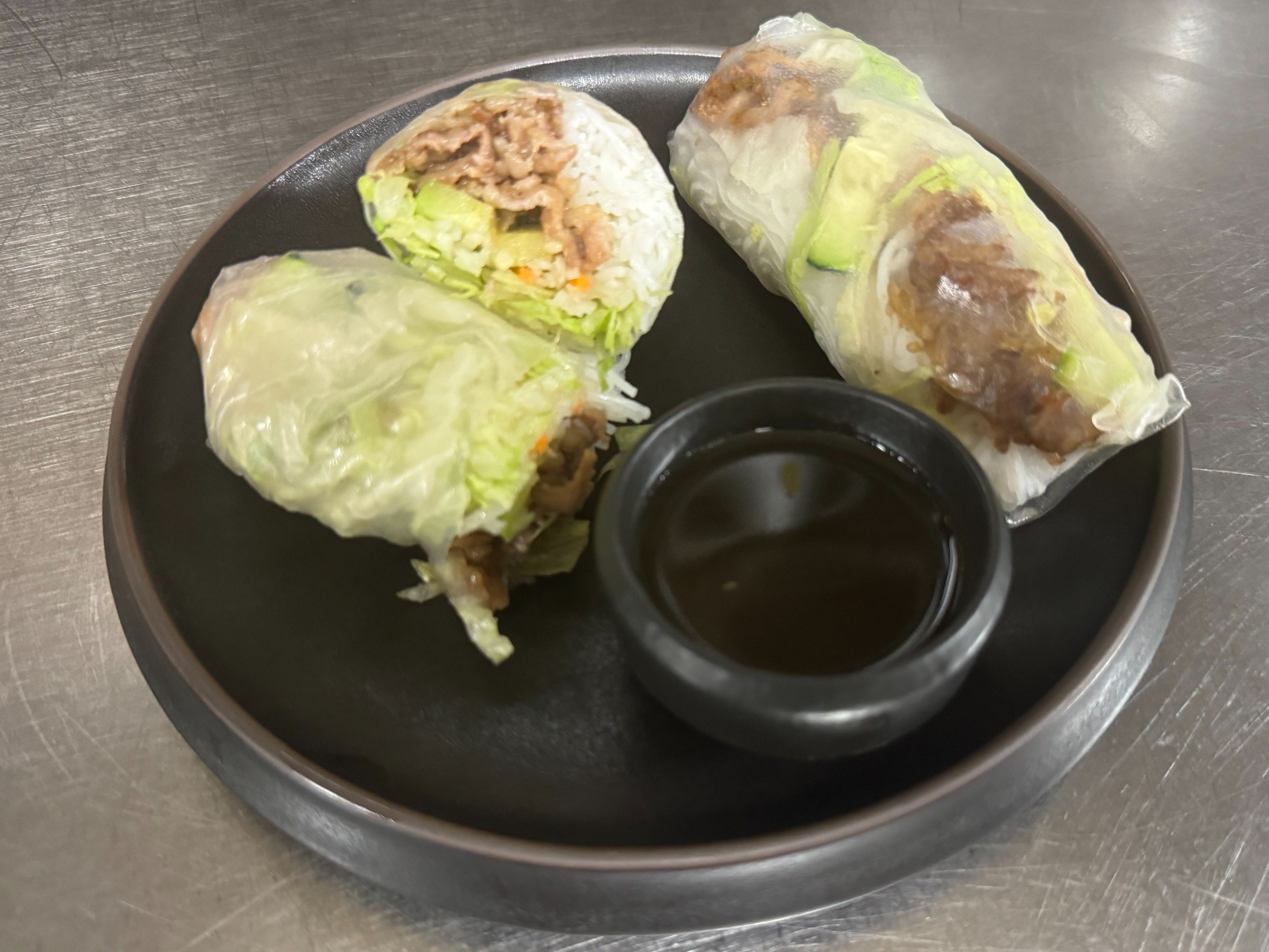 SPRING ROLLS - SAVORY LEMONGRASS BEEF.