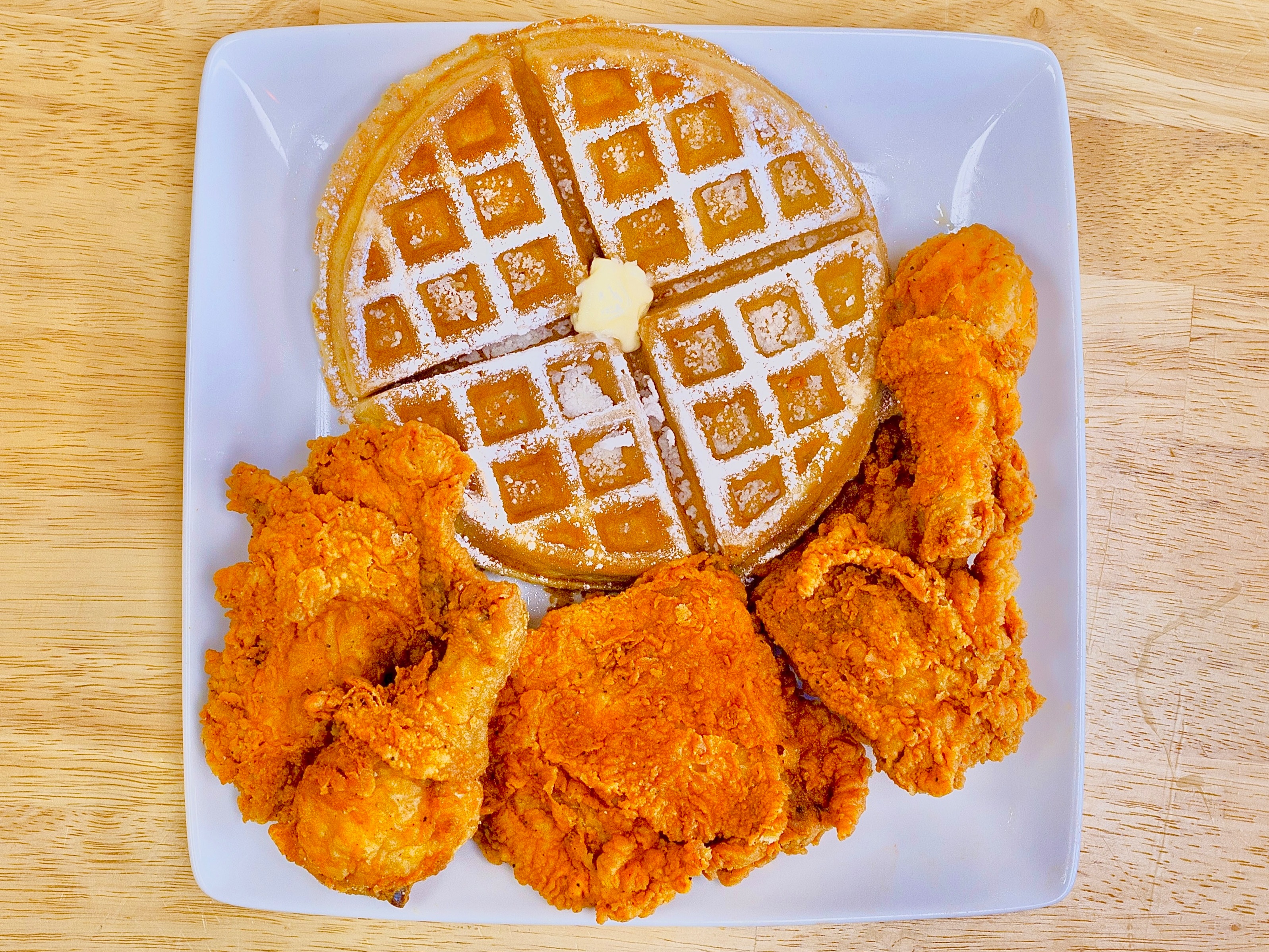 15 Dark Meat & 3 Waffles.