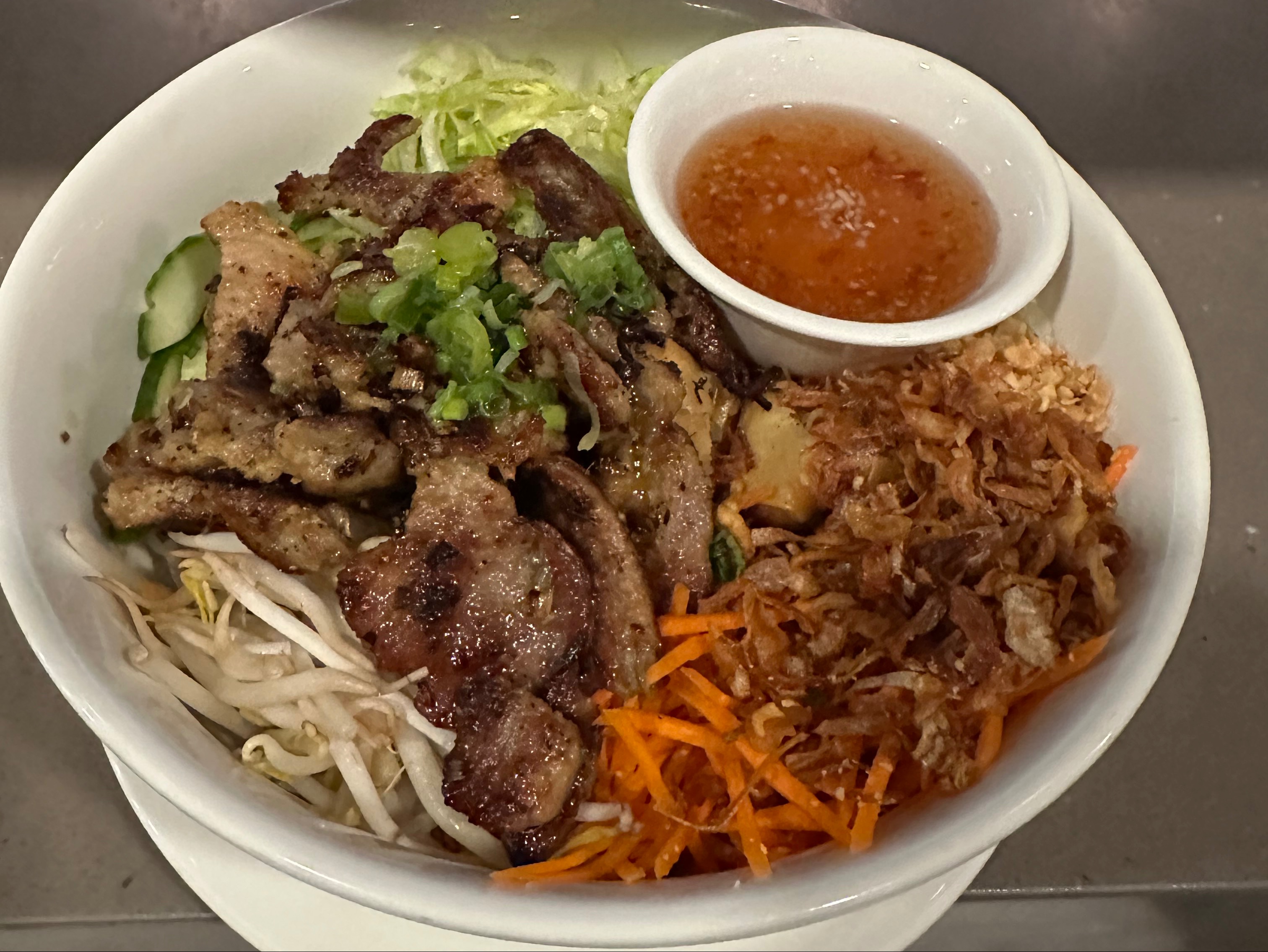 V1 Pork Vermicelli Noodle Salad.