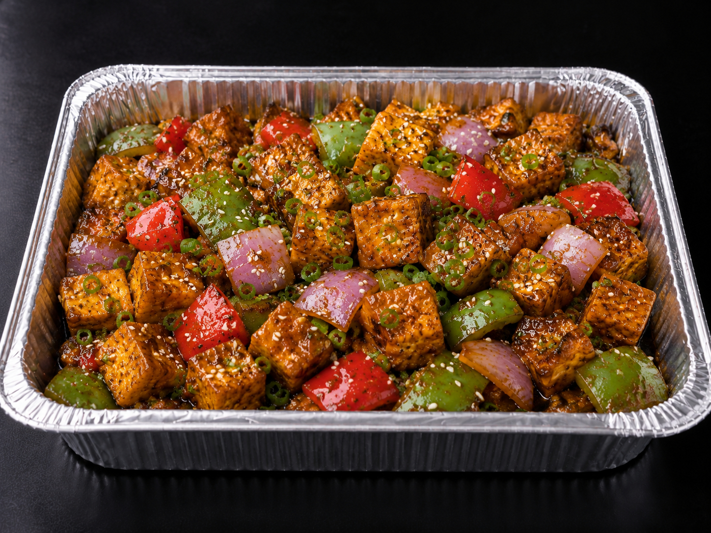 Fiery Chilli Paneer Tray.