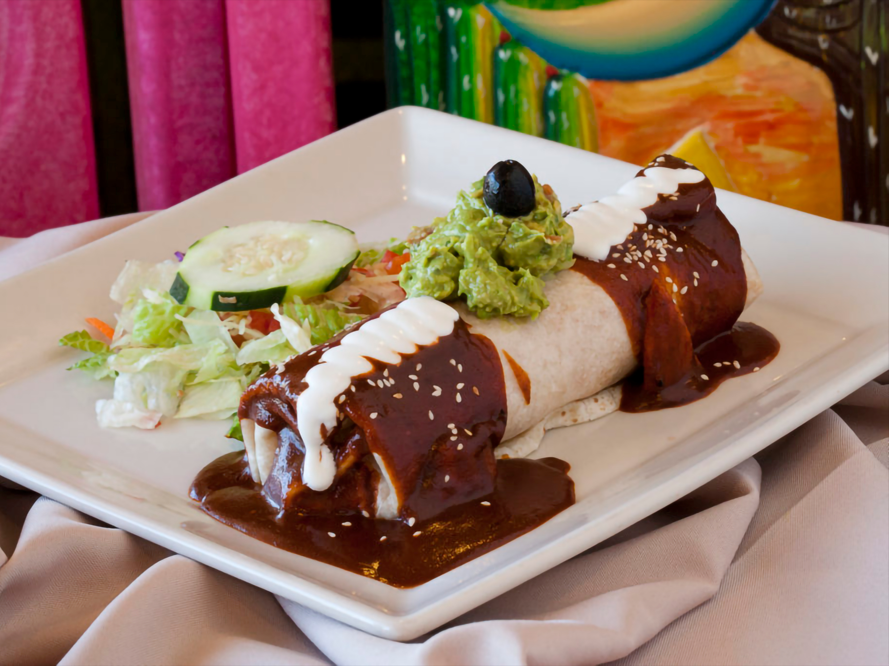 Mole Burrito.