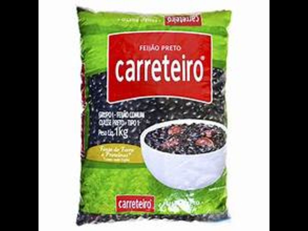 Feijao Preto 1kg - Carreteiro.