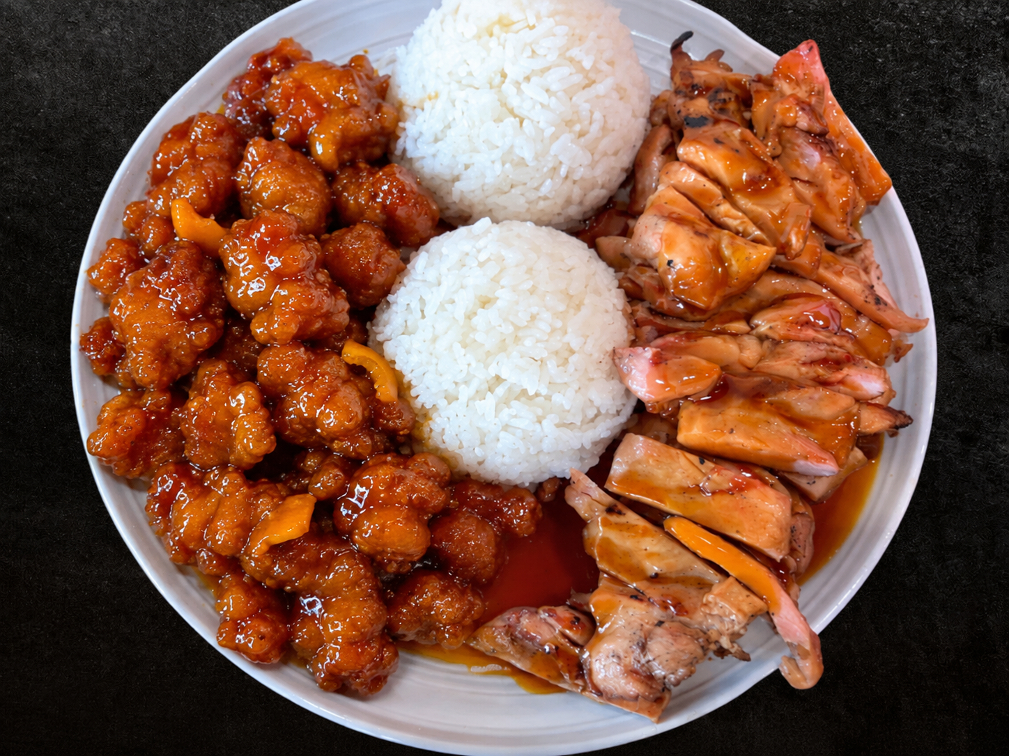 Chicken & Orange Chicken.