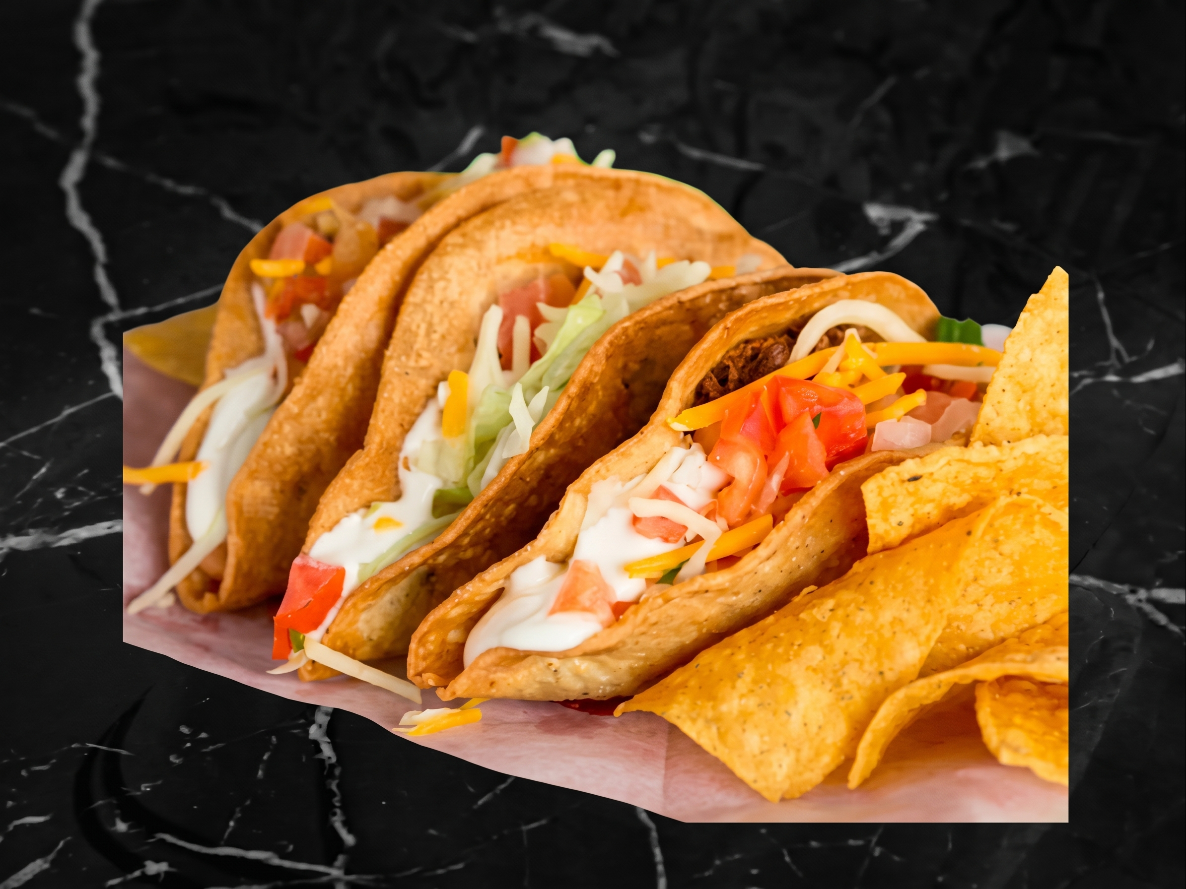 Three Beef Taco.