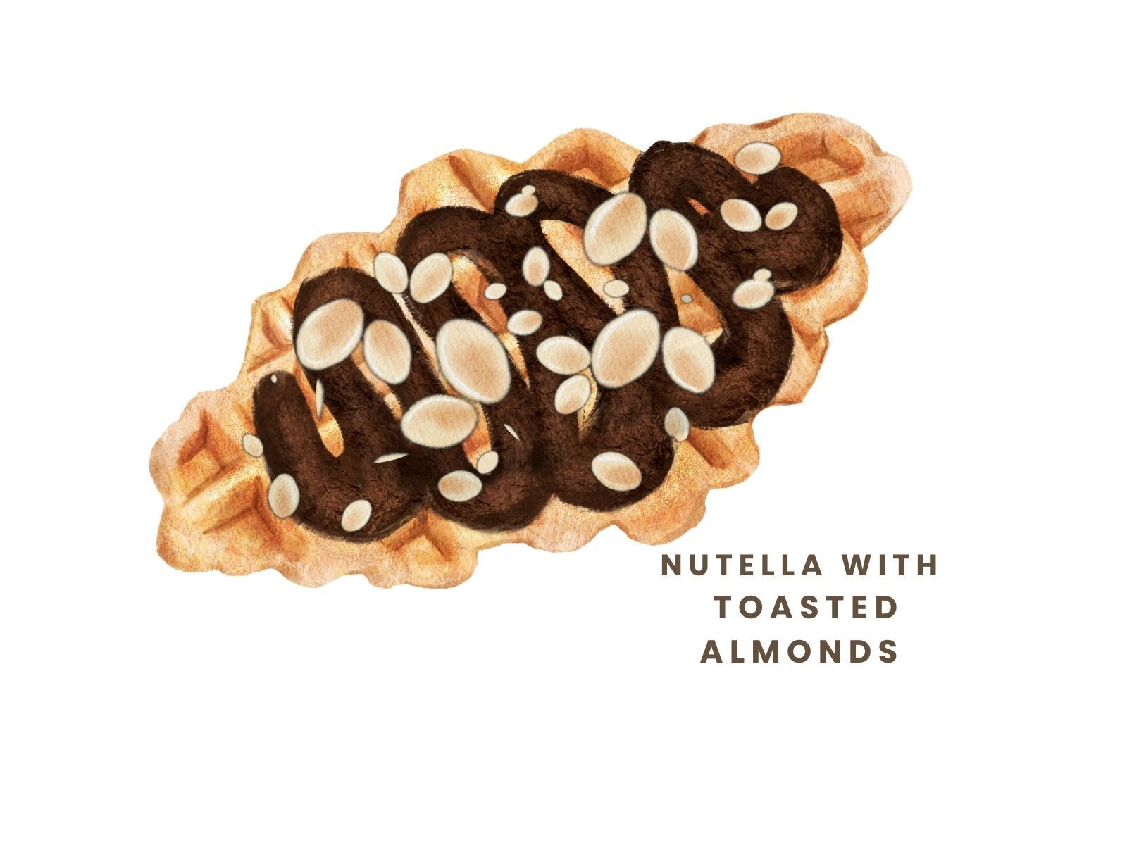 Nutella Almond Croffle.