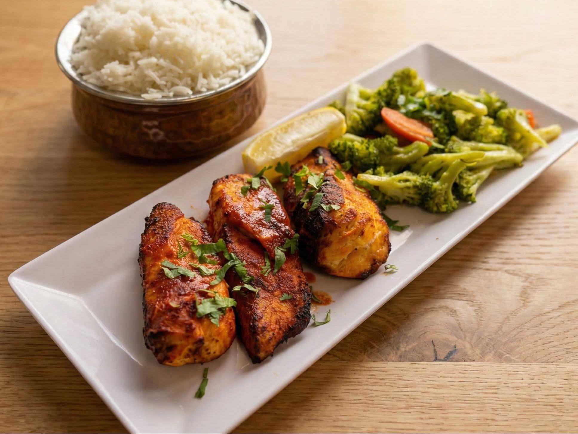 Tandoori Salmon.