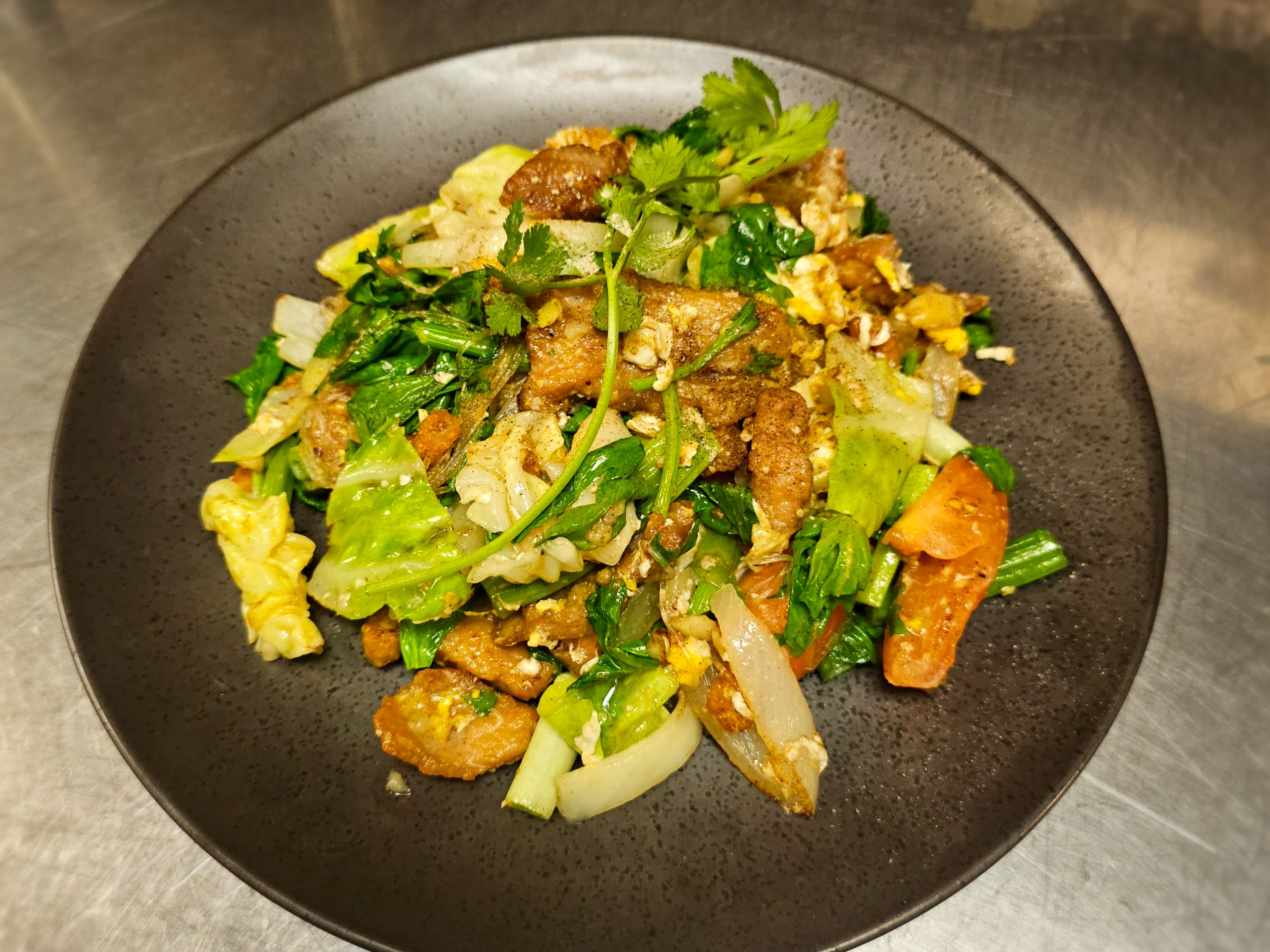 Stir Fried Clear Noodle  (Pad Woon Sen).