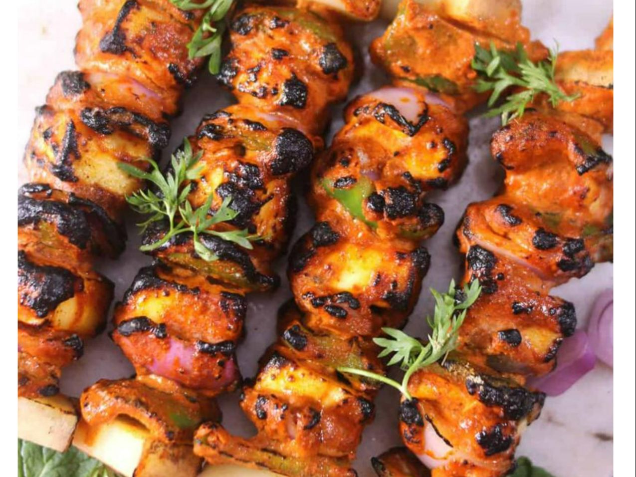 Tandoori Paneer Tikka.