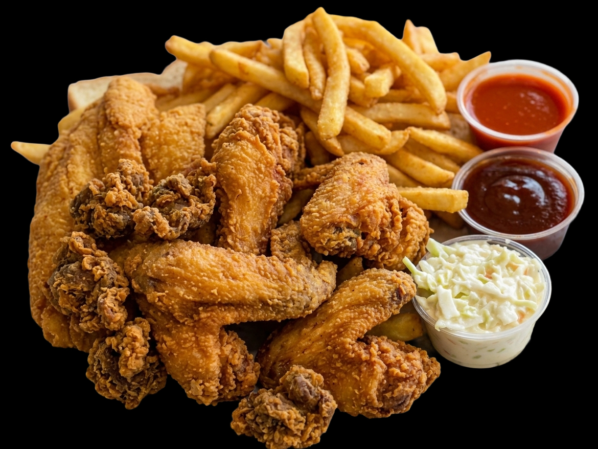 #5 MLK Special Chicken Gizzards & whole Wings