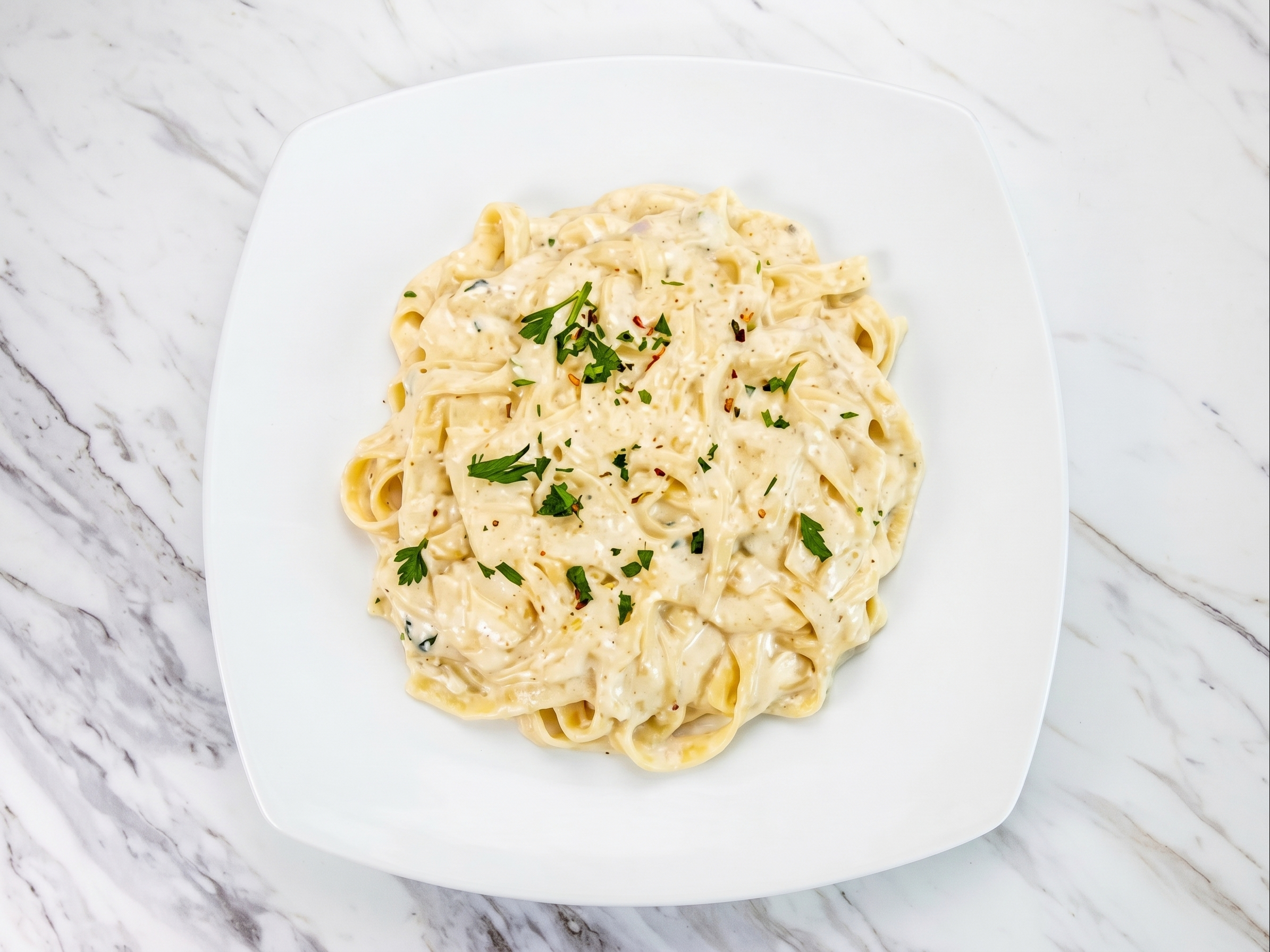 1\2 Tray Fettuccine Alfredo.