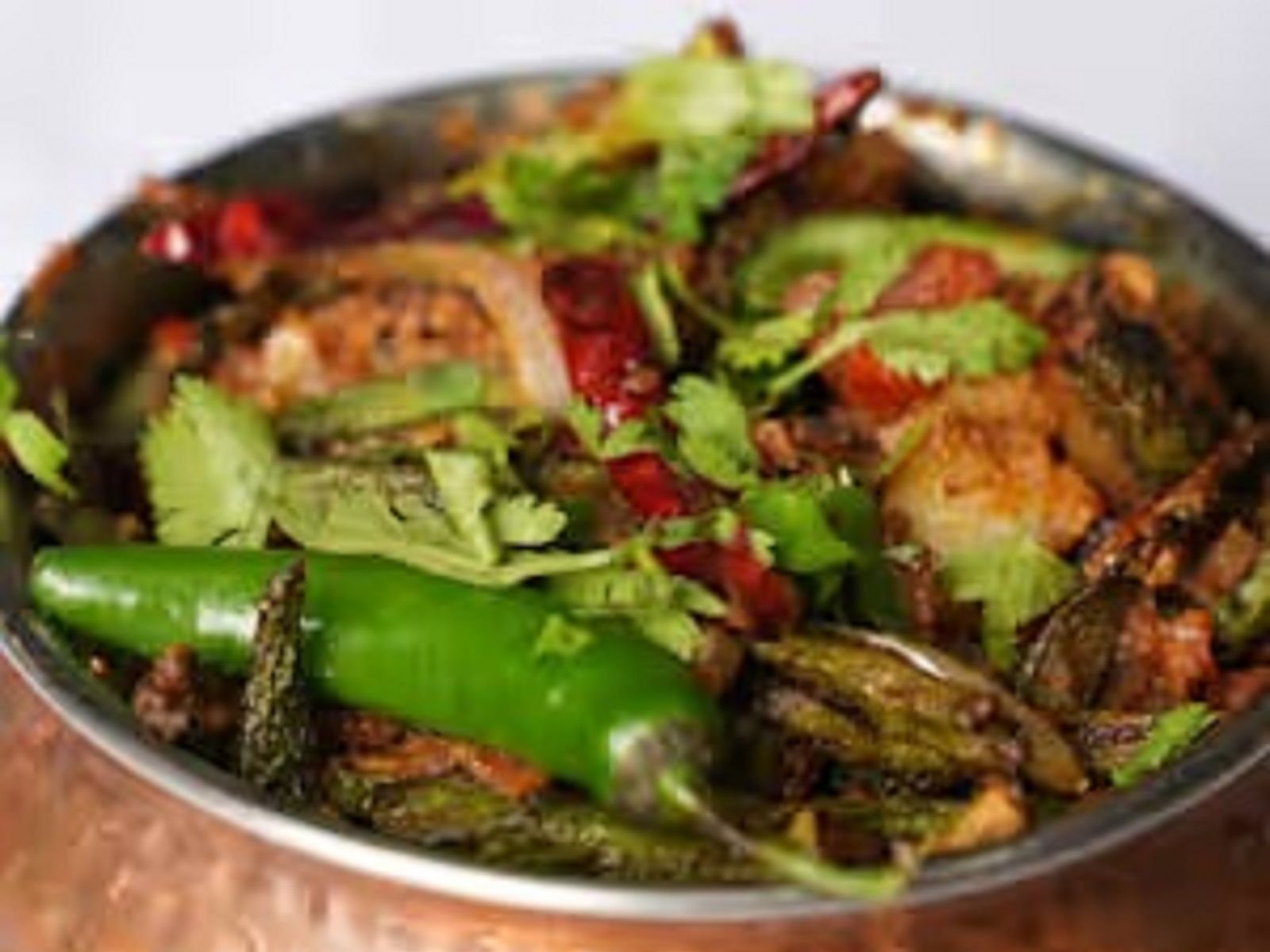Bhindi Aloo Mirch Masala