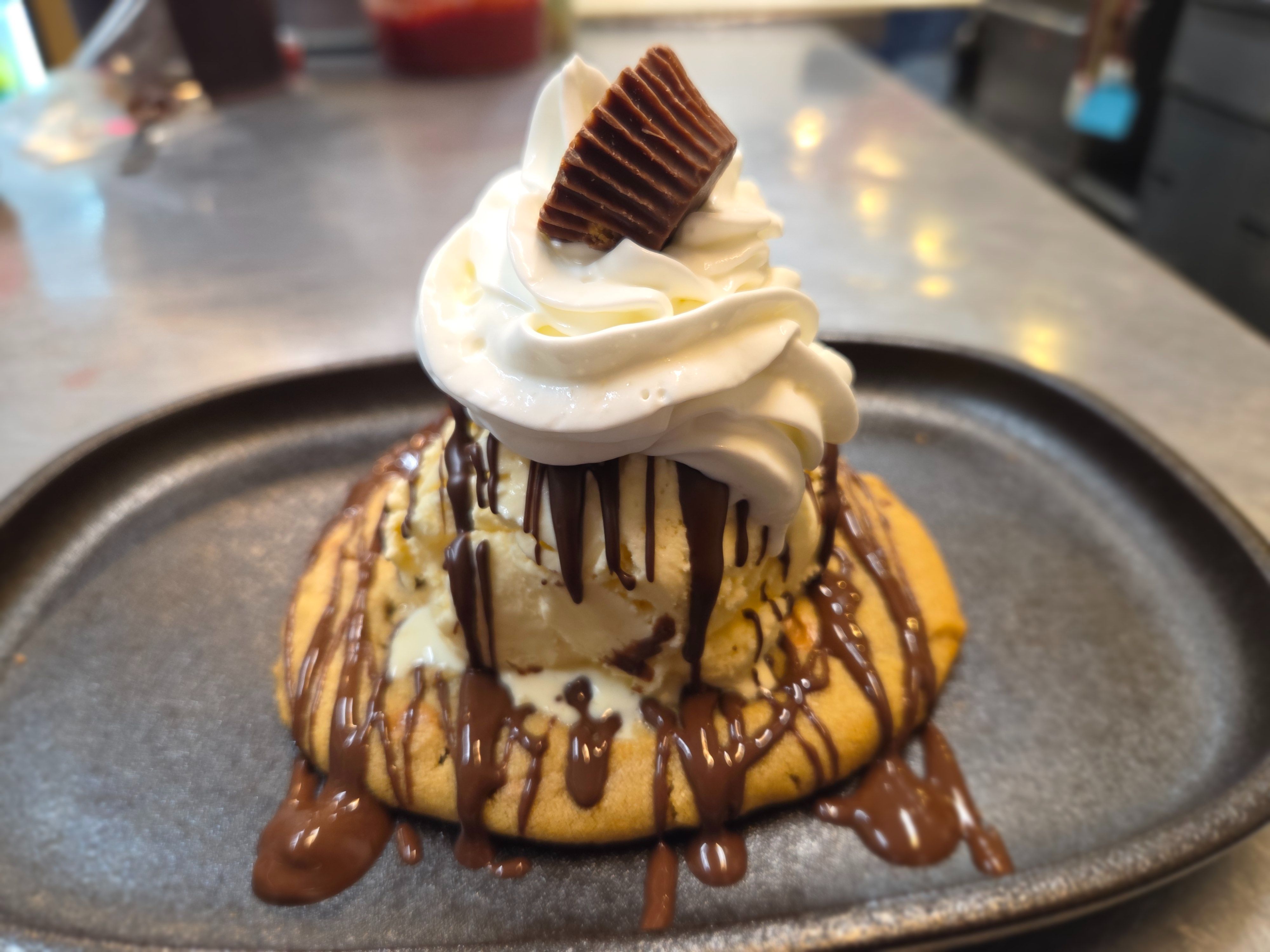 Reese Peanut Butter Cup Cookie Sandae
