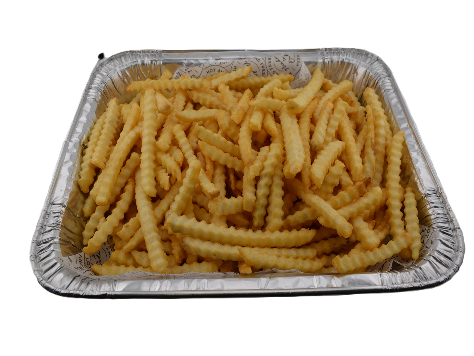 Crinkle-Cut Fries - Tray.