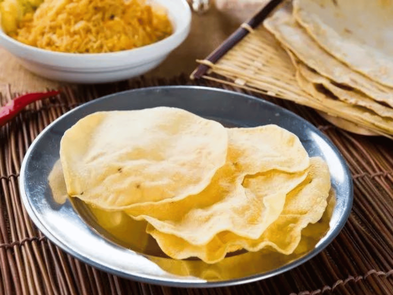 Papadum.