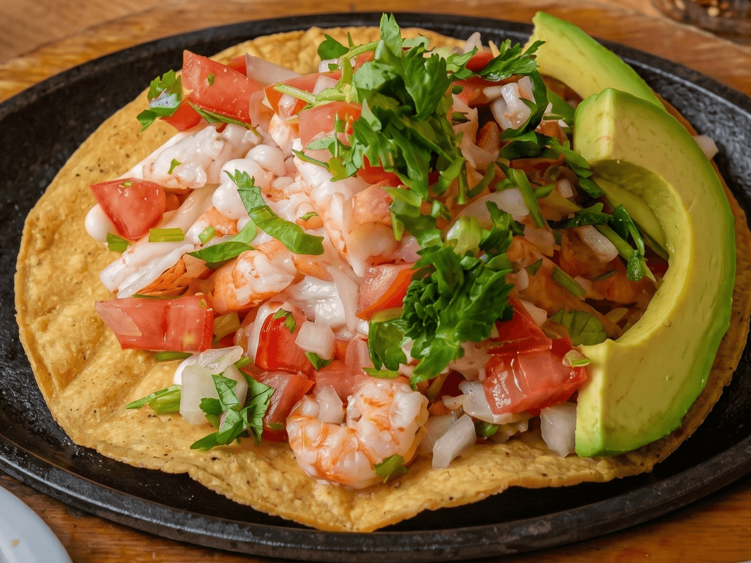 Tostadas de Camaron.