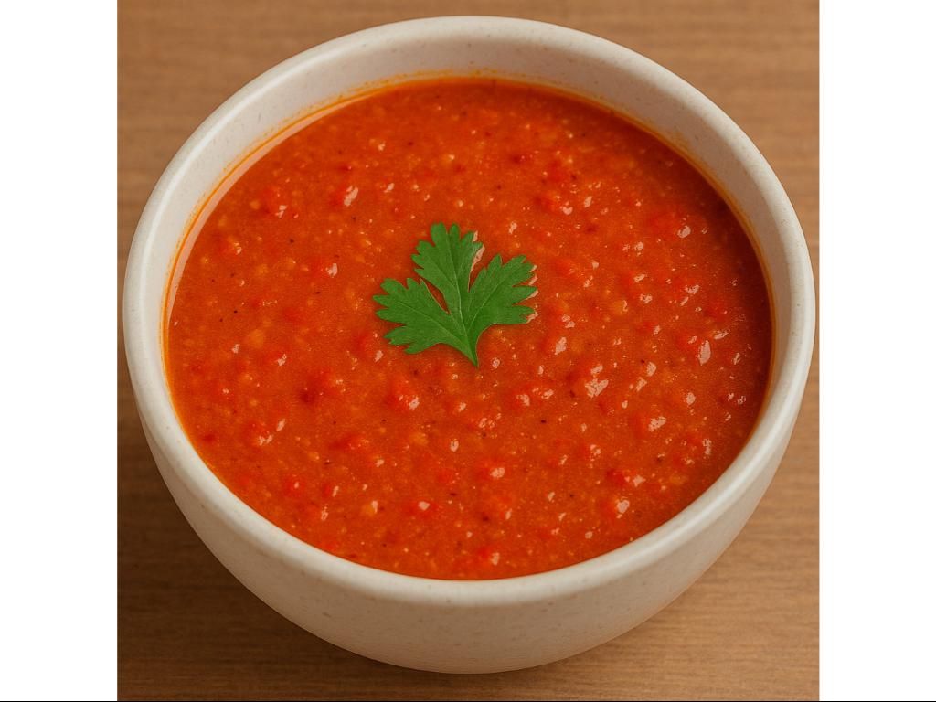 TOMATO LENTIL SOUP.