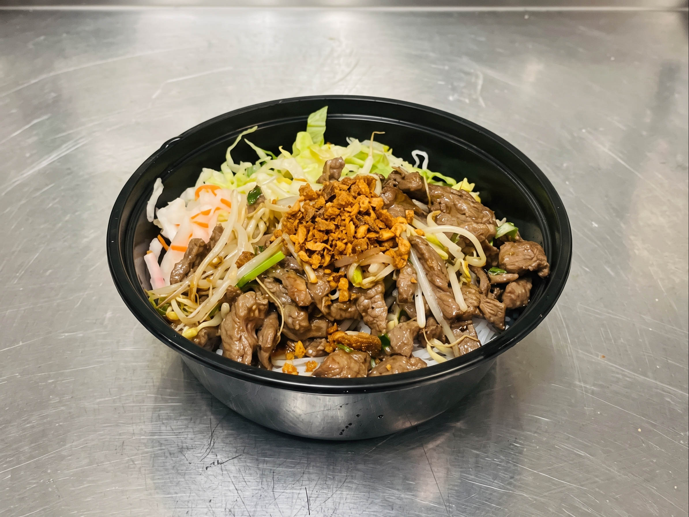 B4. Pan Seared Ribeye Vermicelli.