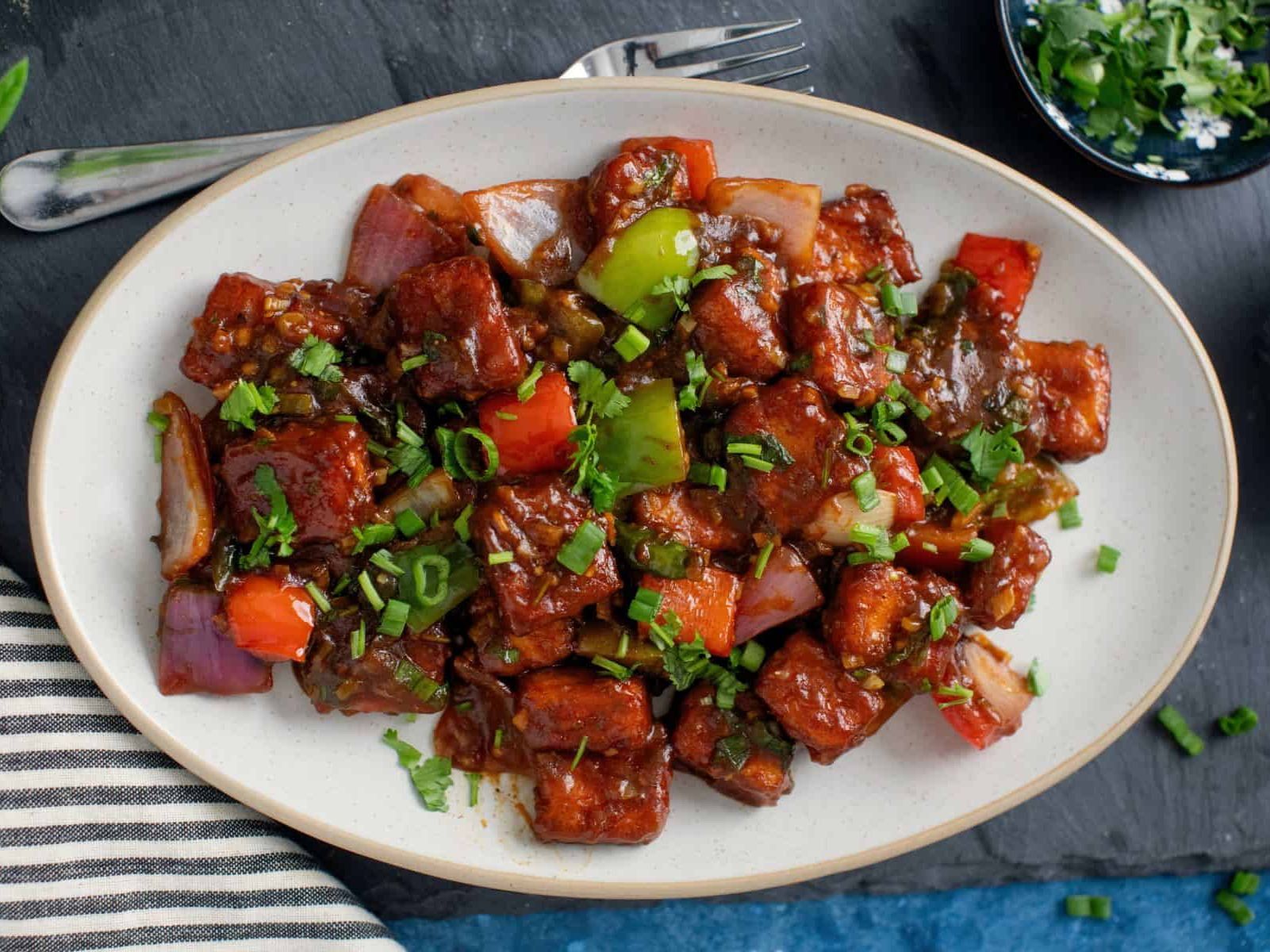 Chilli Paneer.