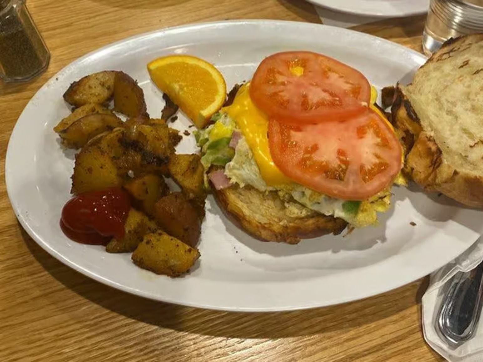 Western Omelette Sandwich.