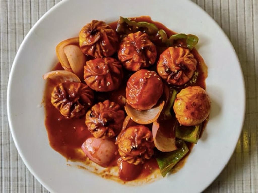 Chilli Chicken Momo (DF, NF).