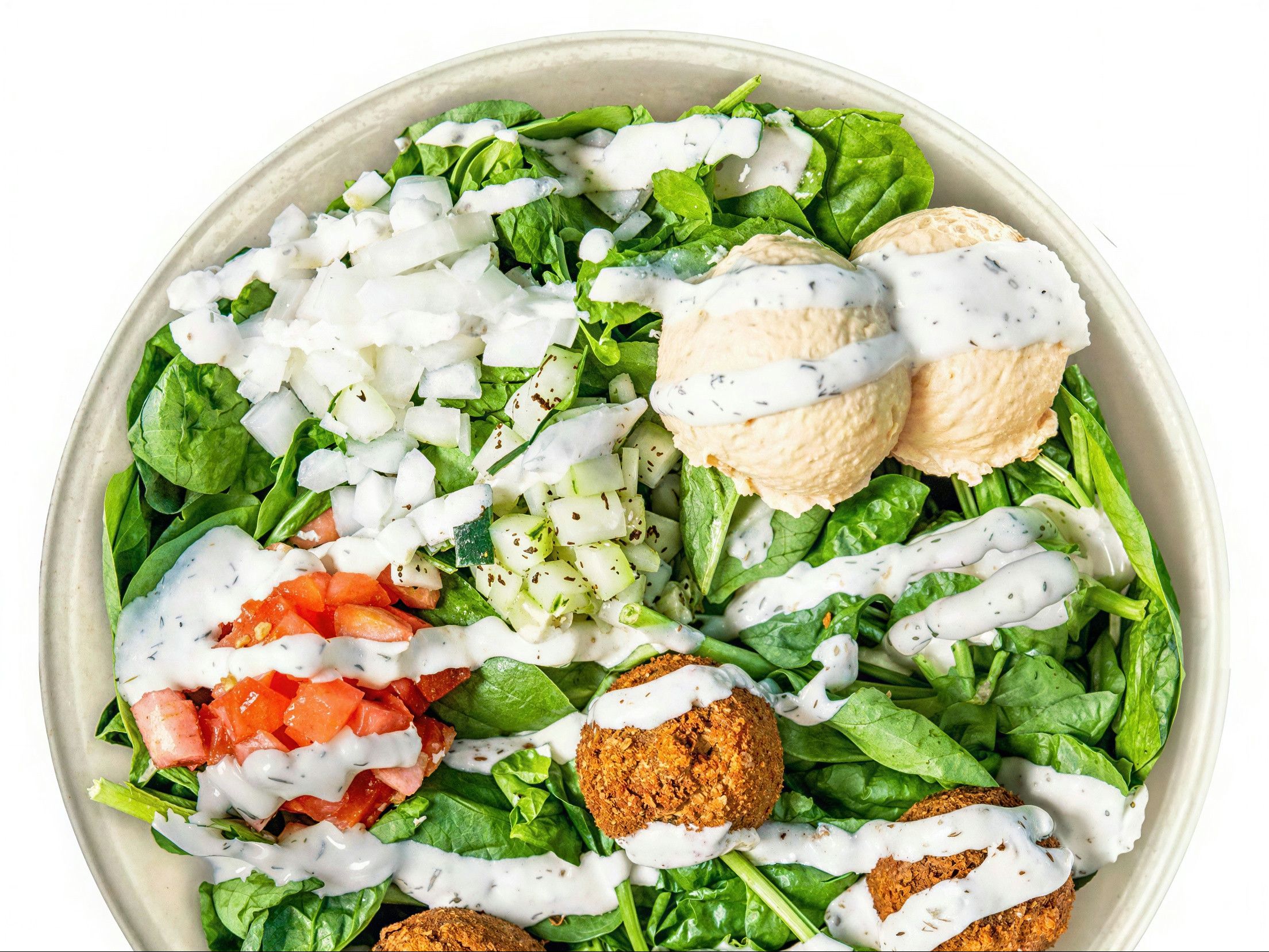 Meat Over Salad.