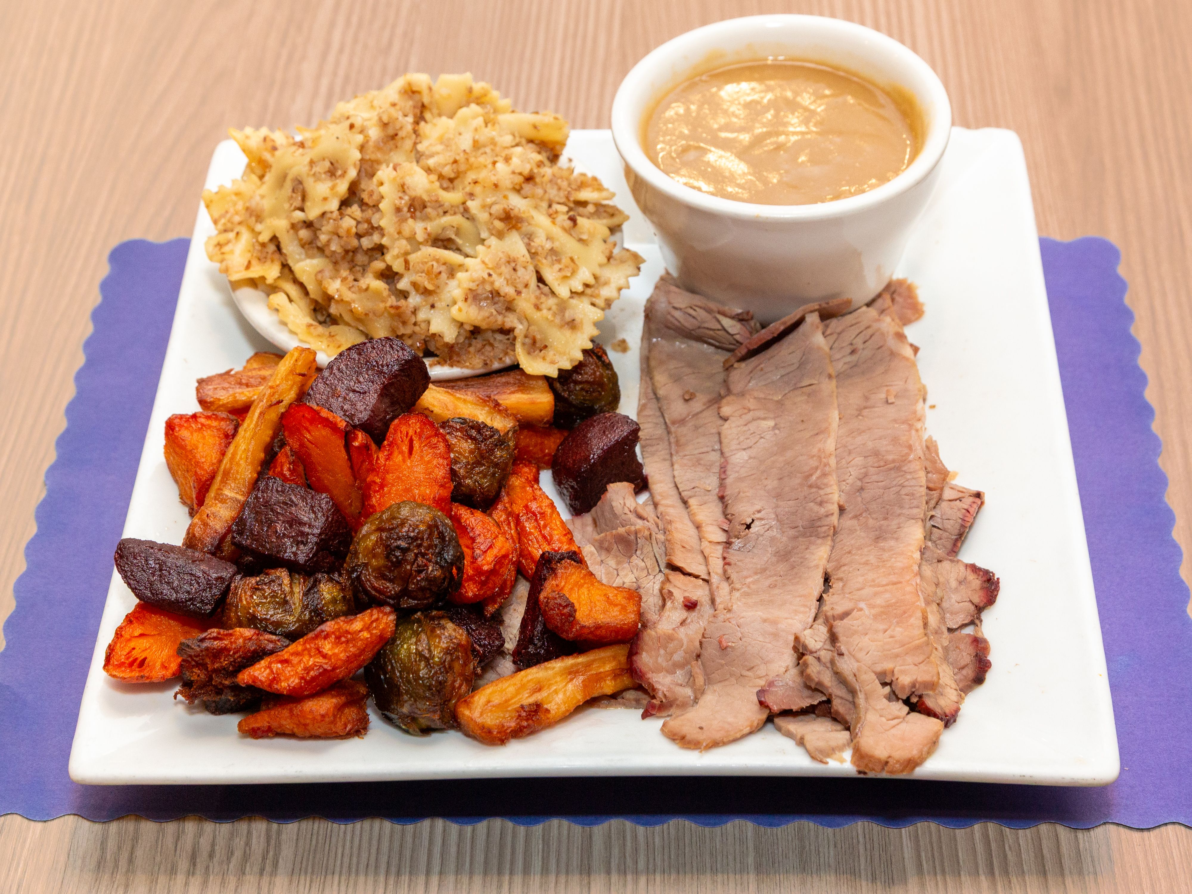 * Brisket Dinner with Gravy.